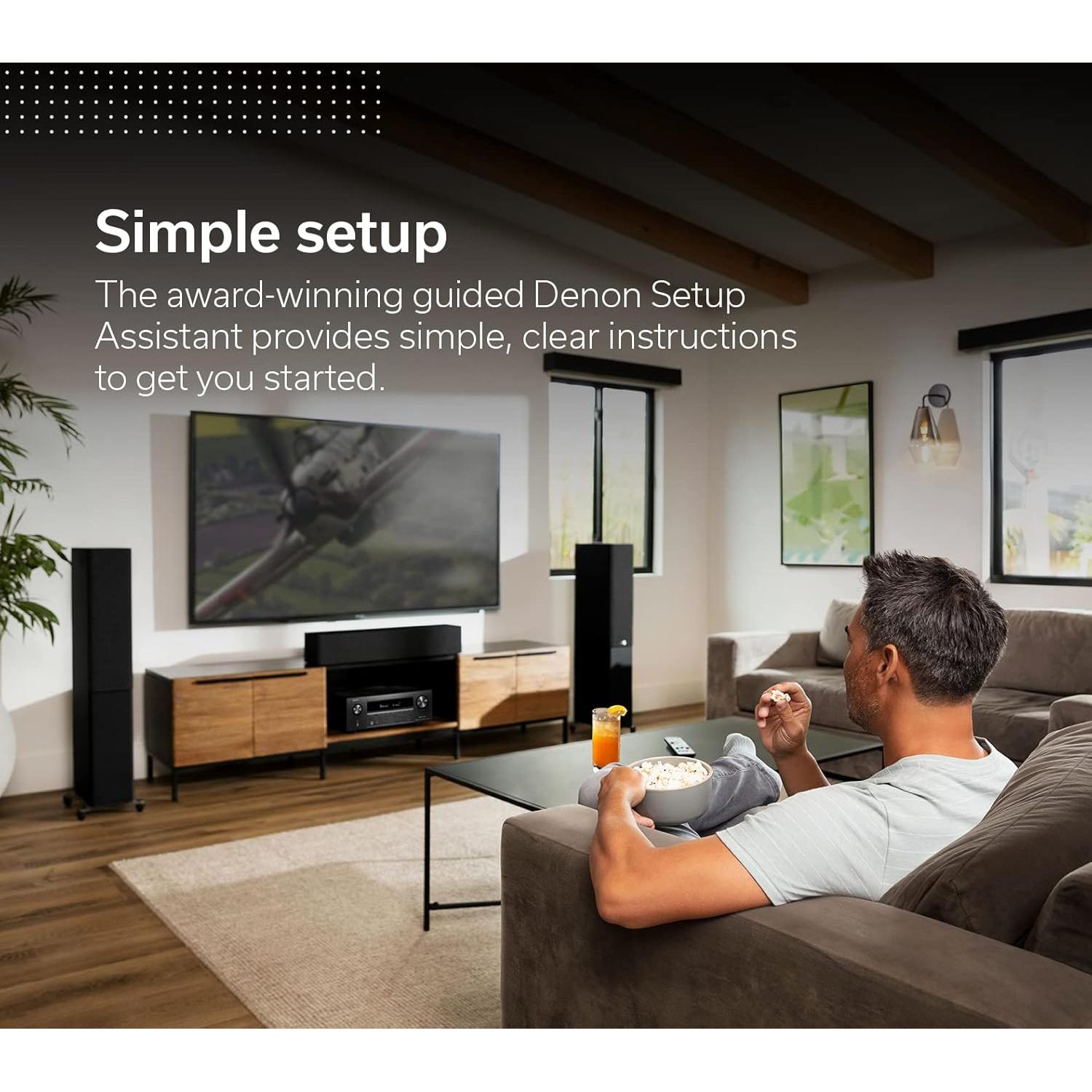 Receptor Denon AVR-X2800H 7.2 Ch 8K UHD - Sonido Dolby Atmos