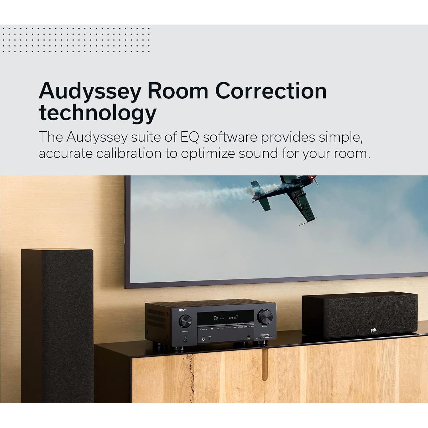 Receptor Denon AVR-X2800H 7.2 Ch 8K UHD - Sonido Dolby Atmos