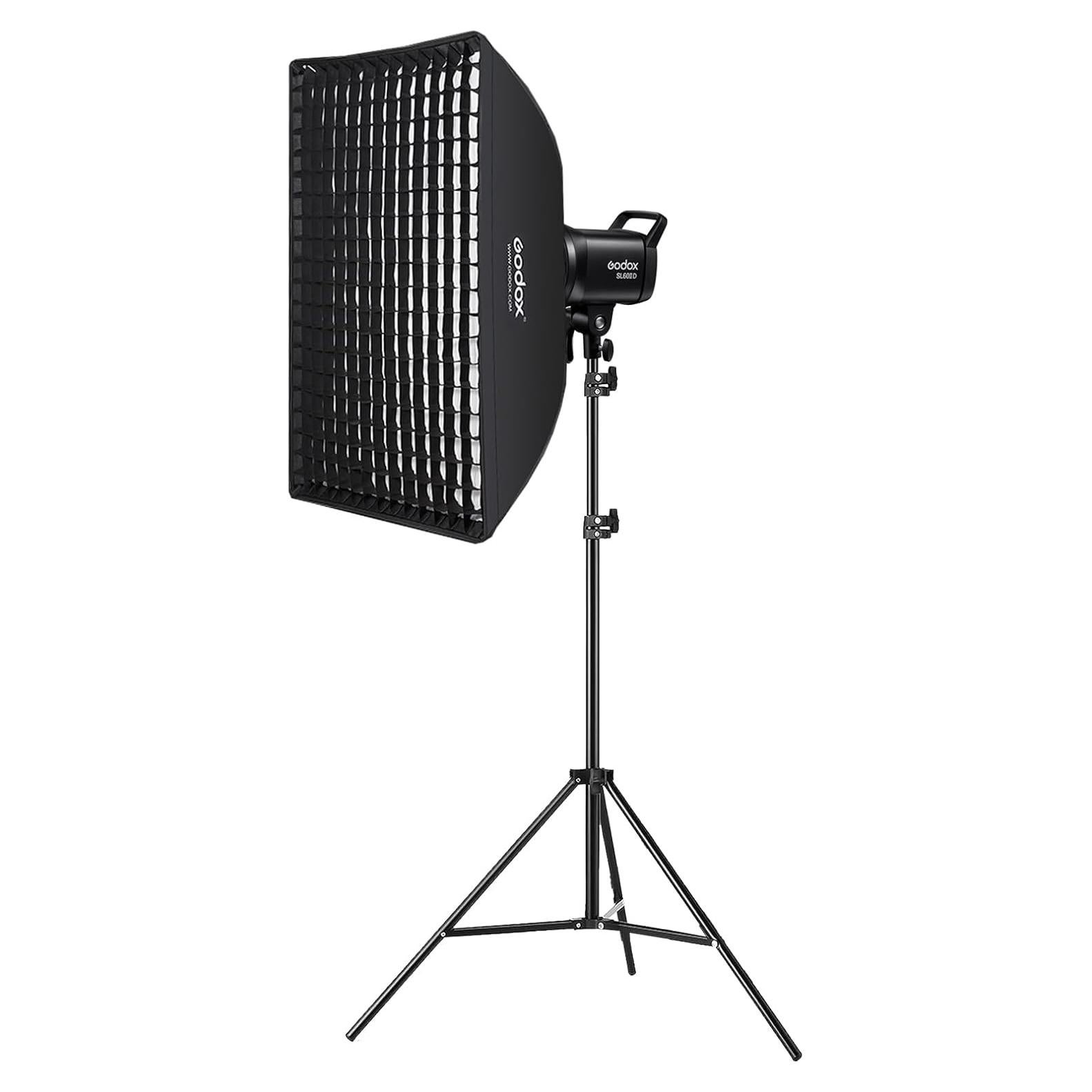 Godox SL60IID Luz LED Video 6.24kg con Softbox 59.69x88.90cm