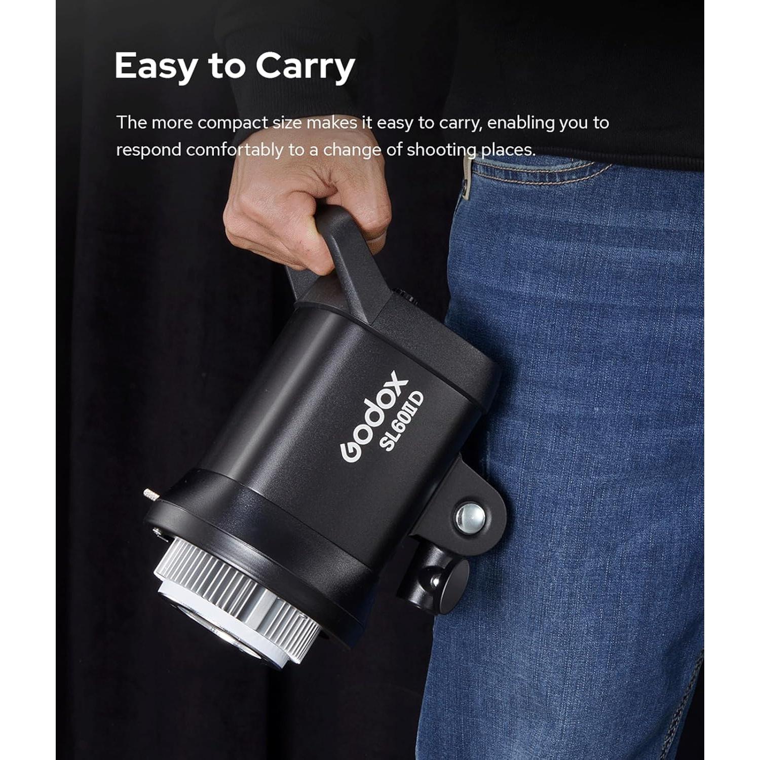 Godox SL60IID Luz LED Video 6.24kg con Softbox 59.69x88.90cm