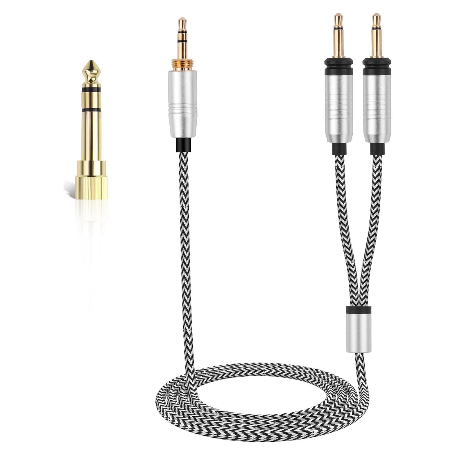 Cable Estéreo 3.5mm Focal Clear Elear 1.2m con Adaptador 6.35mm