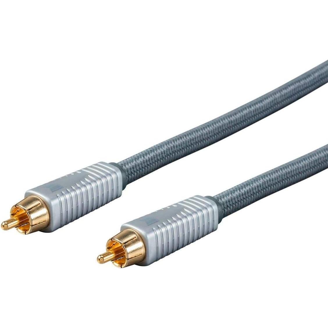 Cable RCA Monoprice 0.91m - Conectores chapados en oro 24K