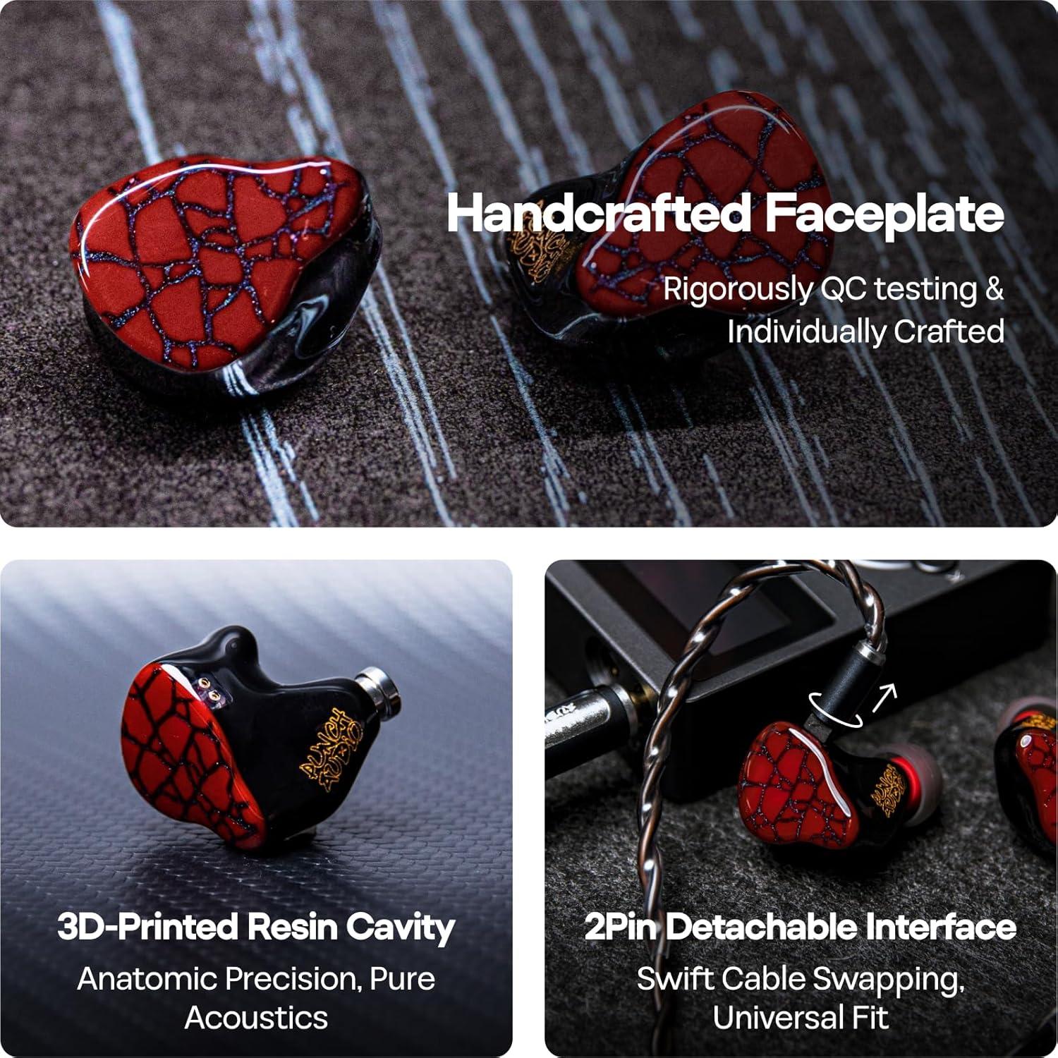 Auriculares In-Ear Linsoul Punch Audio Martilo HiFi 1 Planar 2BA