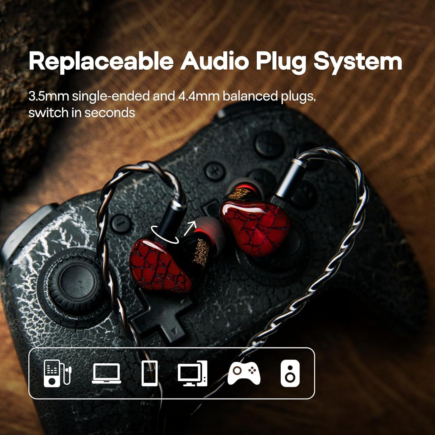 Auriculares In-Ear Linsoul Punch Audio Martilo HiFi 1 Planar 2BA