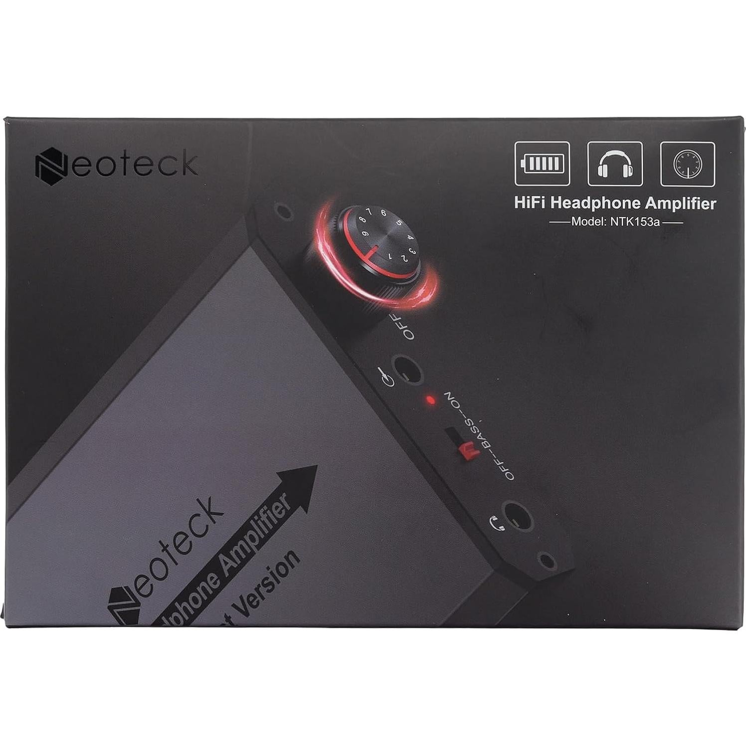 Amplificador de Auriculares Neoteck HiFi 3.5mm 16-300Ω Negro