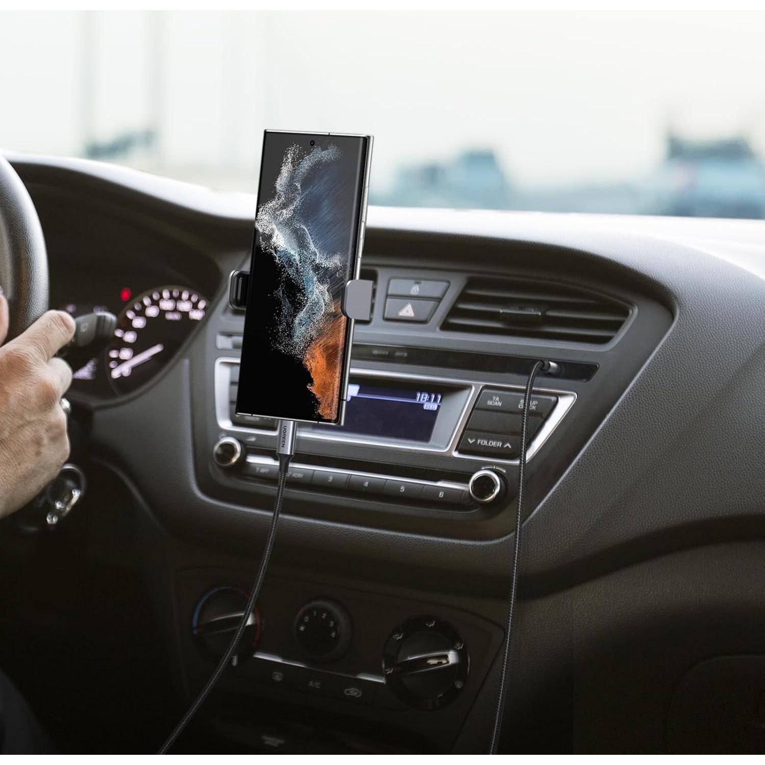 Adaptador UGREEN USB C a 3.5mm Audio Hi-Fi 1.0m Gris