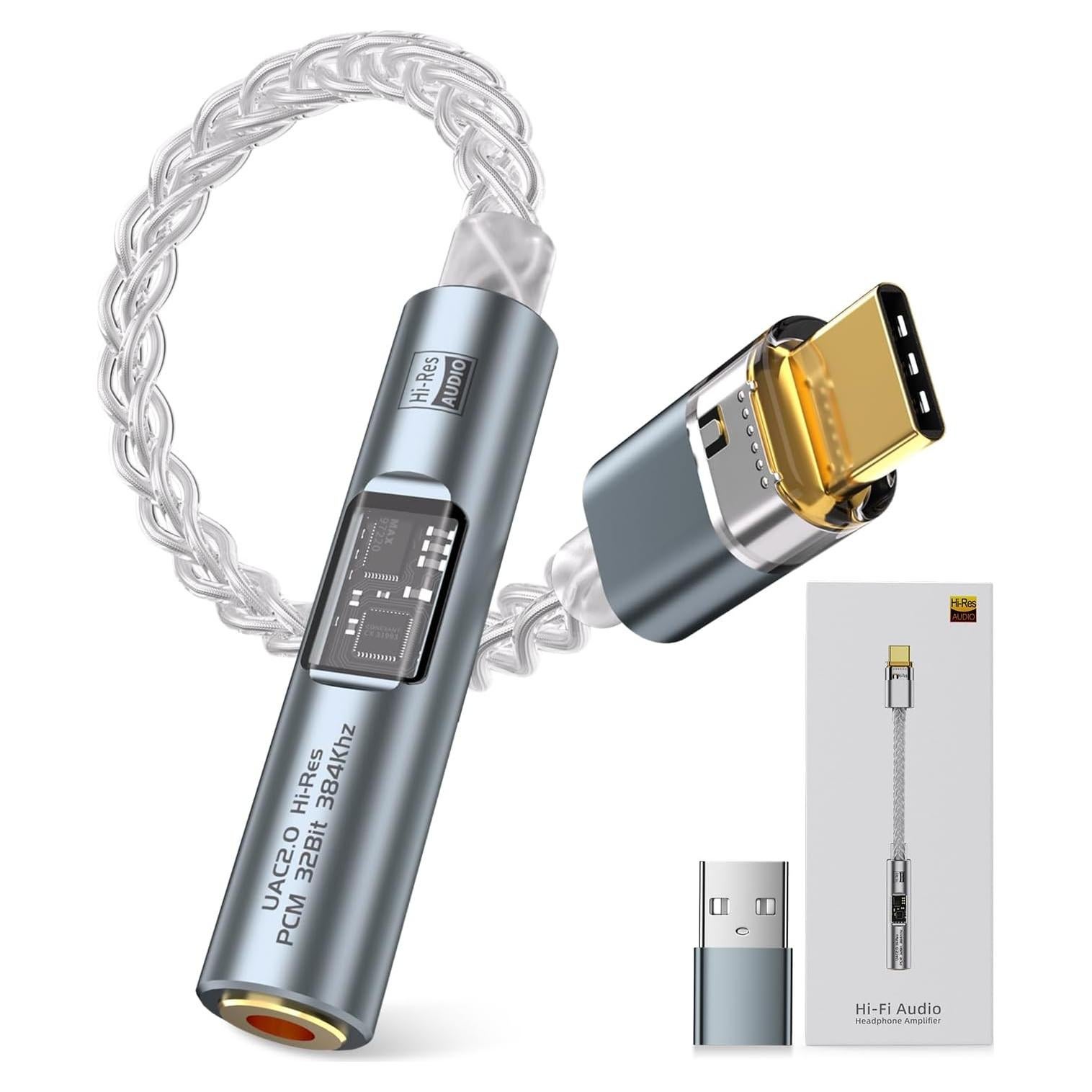 Adaptador de Audio USB C a 3.5mm Subynanal CX31993 HiFi