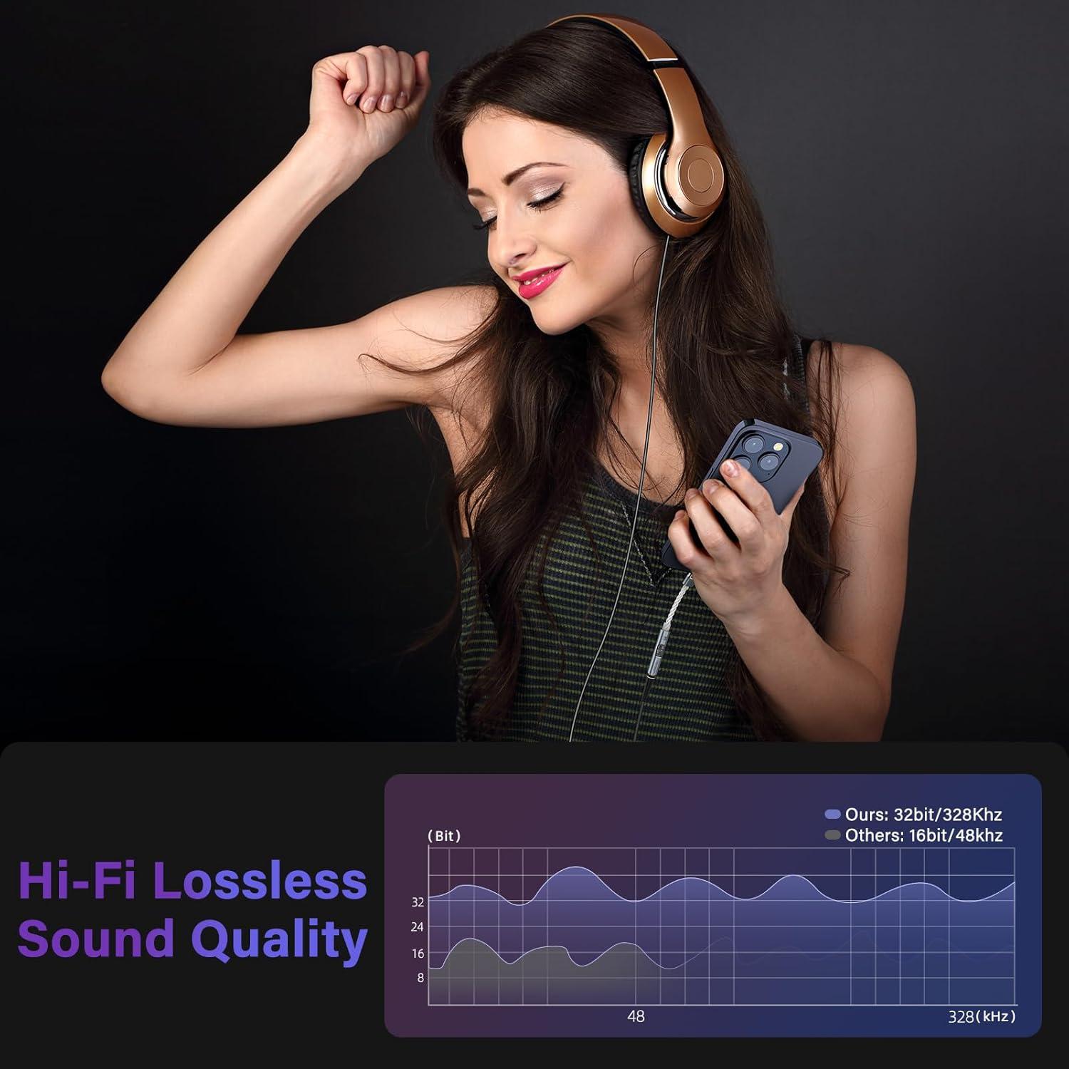 Adaptador de Audio USB C a 3.5mm Subynanal CX31993 HiFi