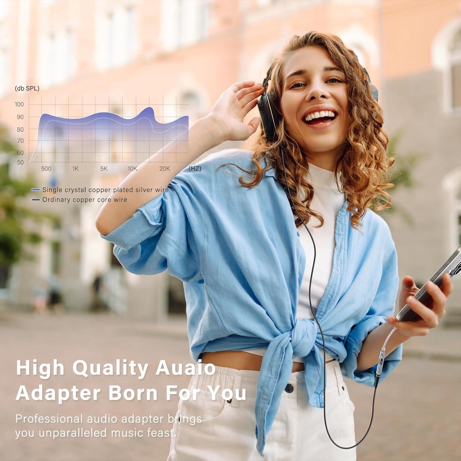 Adaptador de Audio USB C a 3.5mm Subynanal CX31993 HiFi