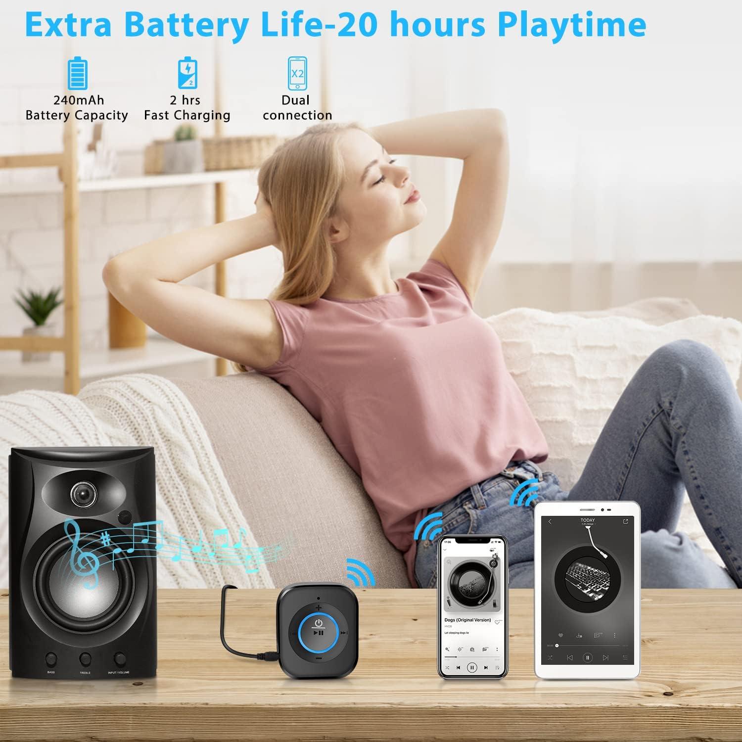 Receptor Bluetooth 5.4 IDIGMALL J207 HiFi 20h Batería