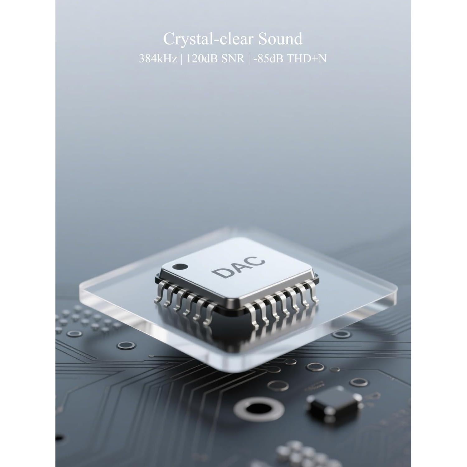 Adaptador de Audio USB-C a 3.5mm Hi-Fi 384kHz y Carga 60W