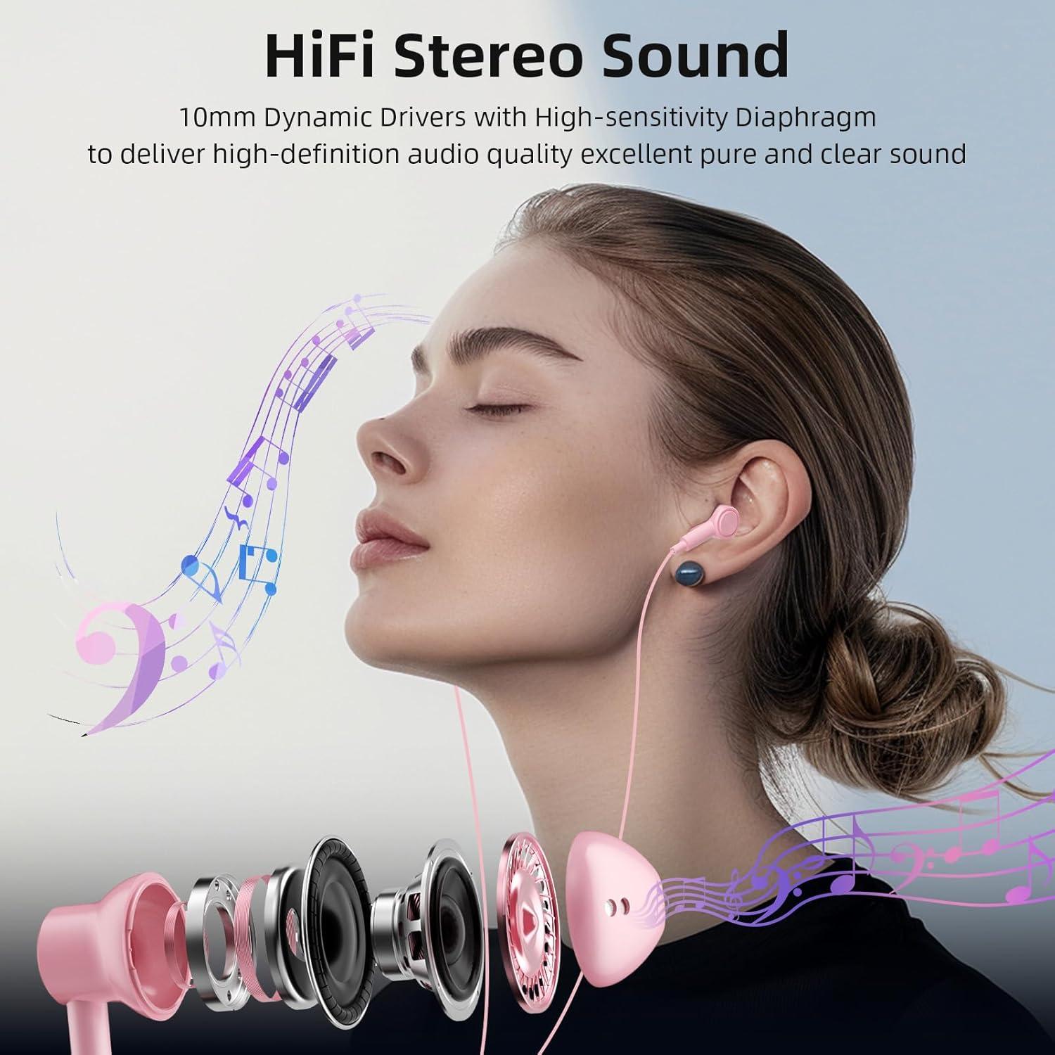 Auriculares USB C COOYA HiFi Estéreo con Micrófono 90.7g