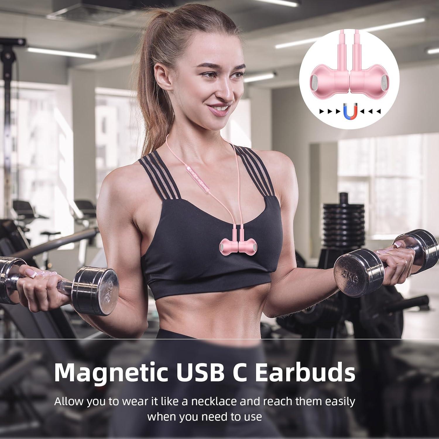 Auriculares USB C COOYA HiFi Estéreo con Micrófono 90.7g