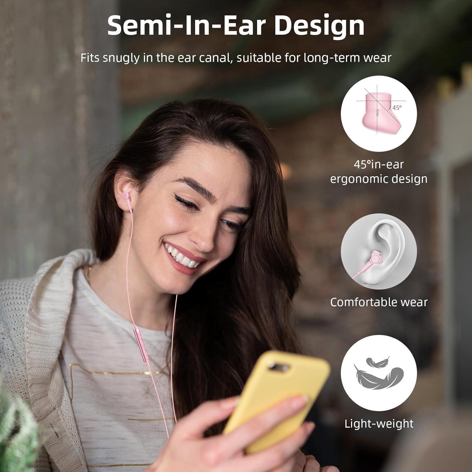 Auriculares USB C COOYA HiFi Estéreo con Micrófono 90.7g