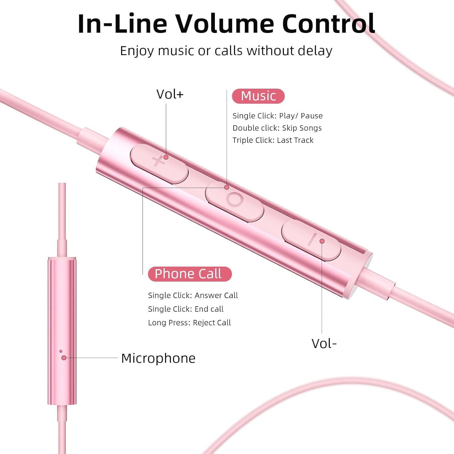 Auriculares USB C COOYA HiFi Estéreo con Micrófono 90.7g