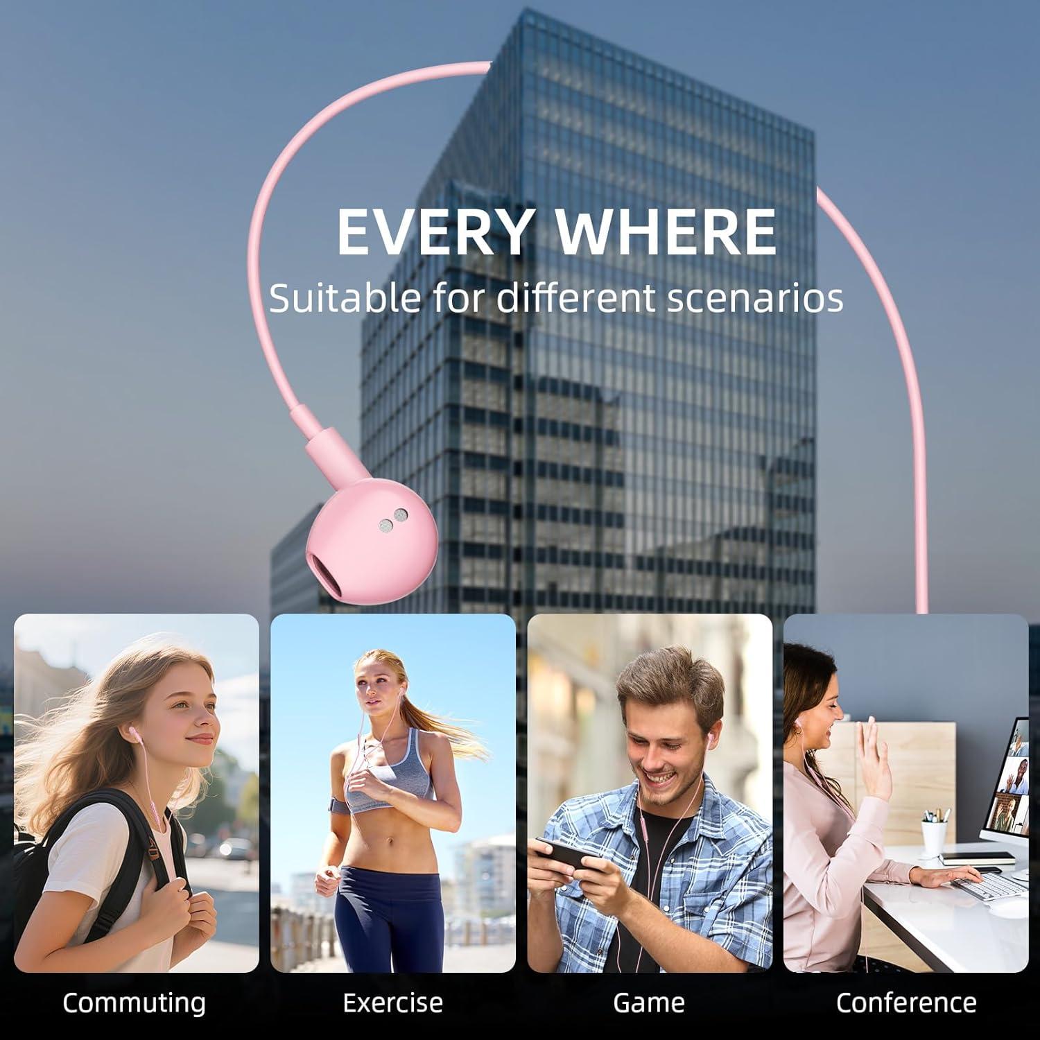 Auriculares USB C COOYA HiFi Estéreo con Micrófono 90.7g