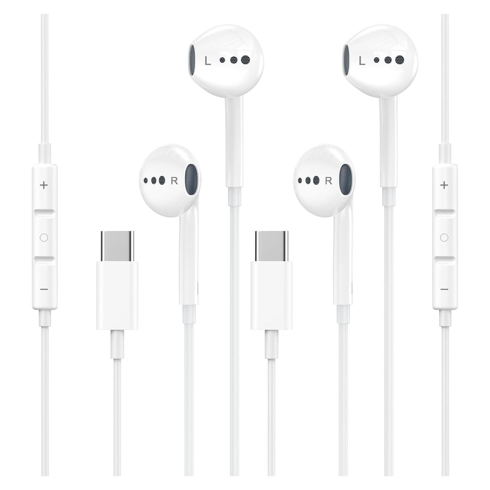 Auriculares USB C Intrauditivos HiFi esbeecables 2 Pack