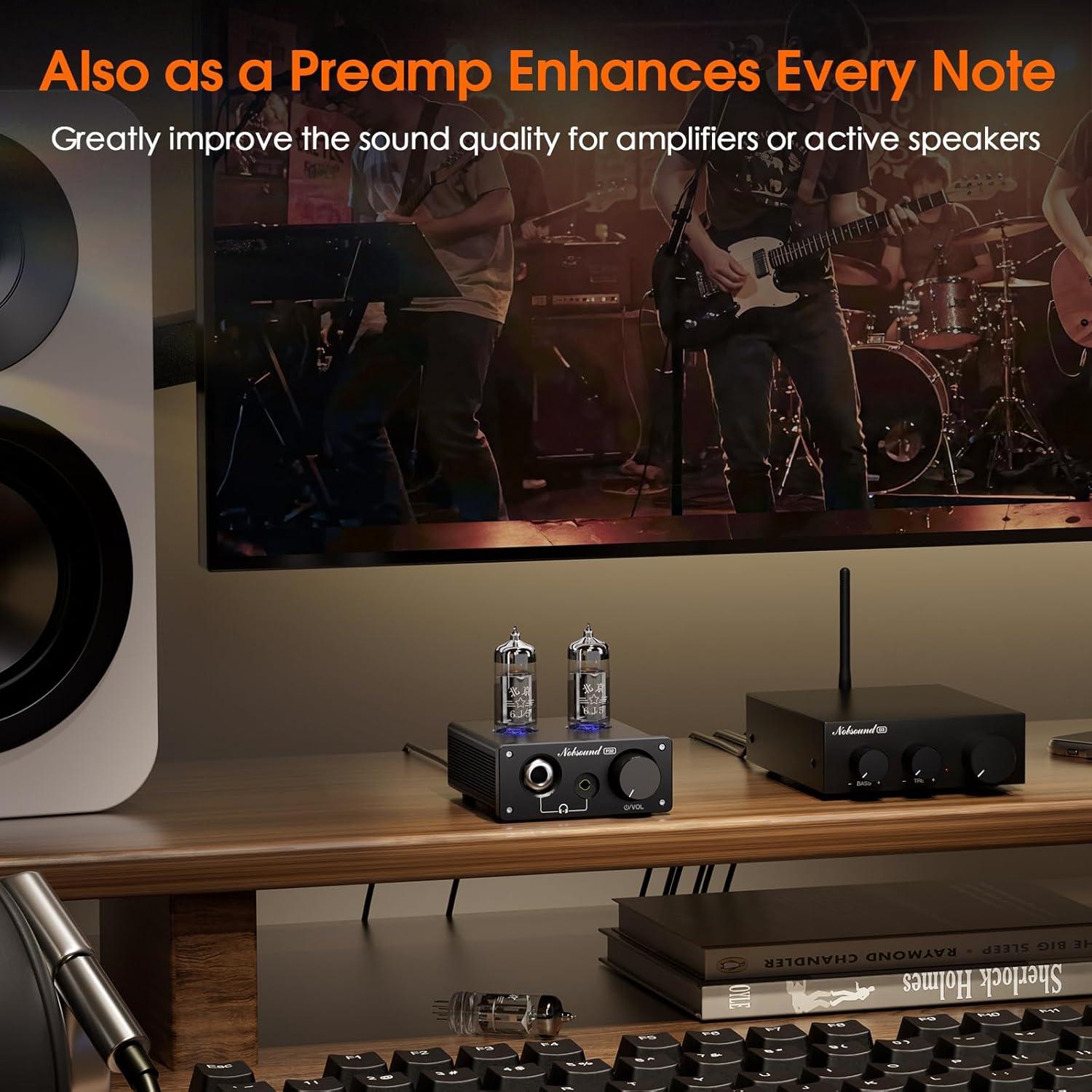 Amplificador de Auriculares Nobsound P32 1000mW Válvula HiFi