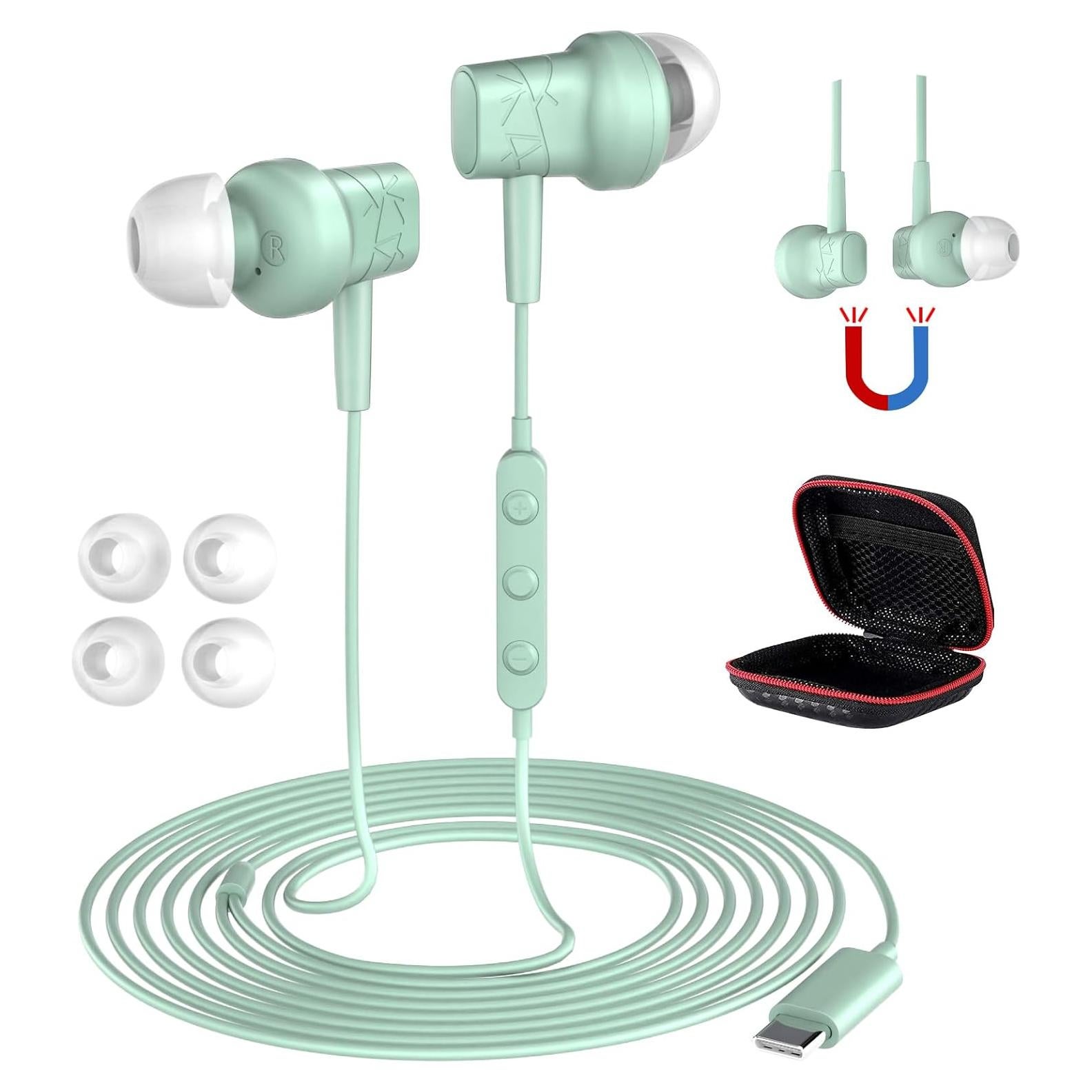 Auriculares In-Ear USB C COOYA HiFi Estéreo con Micrófono