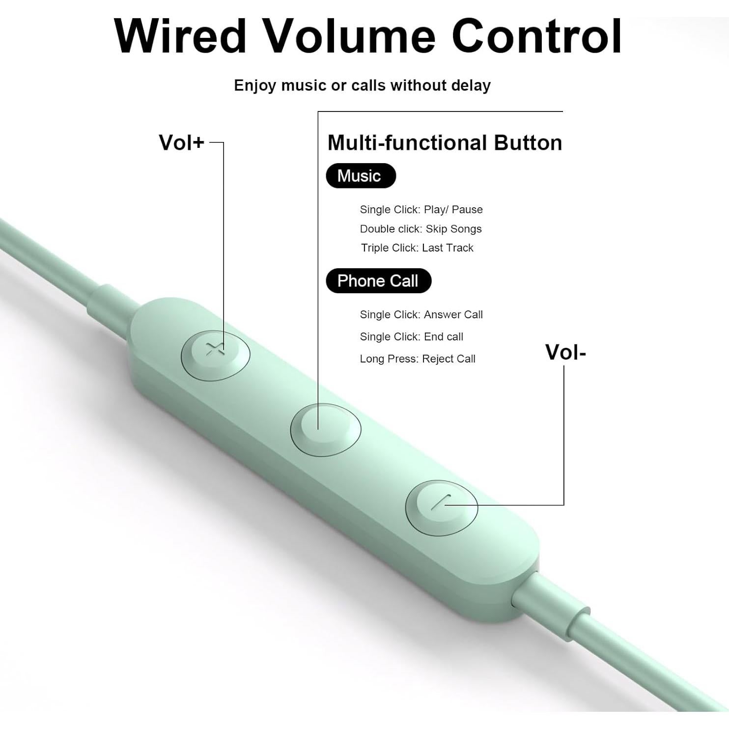 Auriculares In-Ear USB C COOYA HiFi Estéreo con Micrófono
