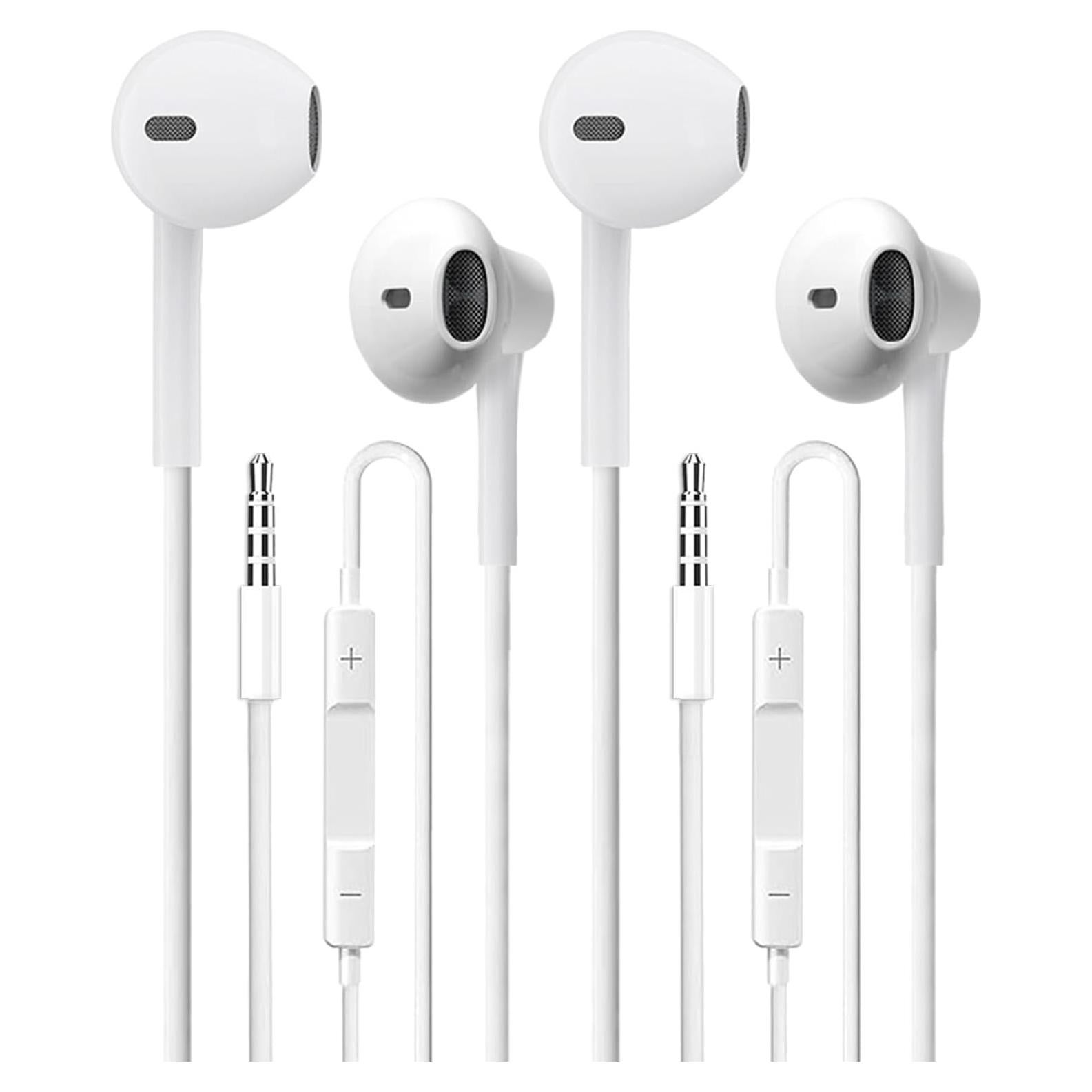 Auriculares con cable CLIPSUN 2 Paquetes con micrófono 3.5mm