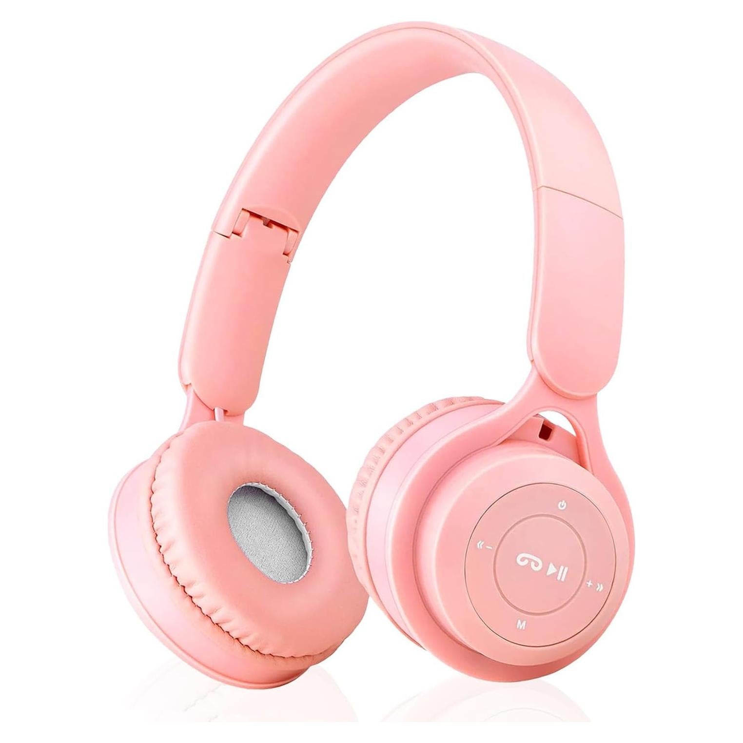Auriculares Inalámbricos ZGSJ Y08 Rosa con Cancelación de Ruido