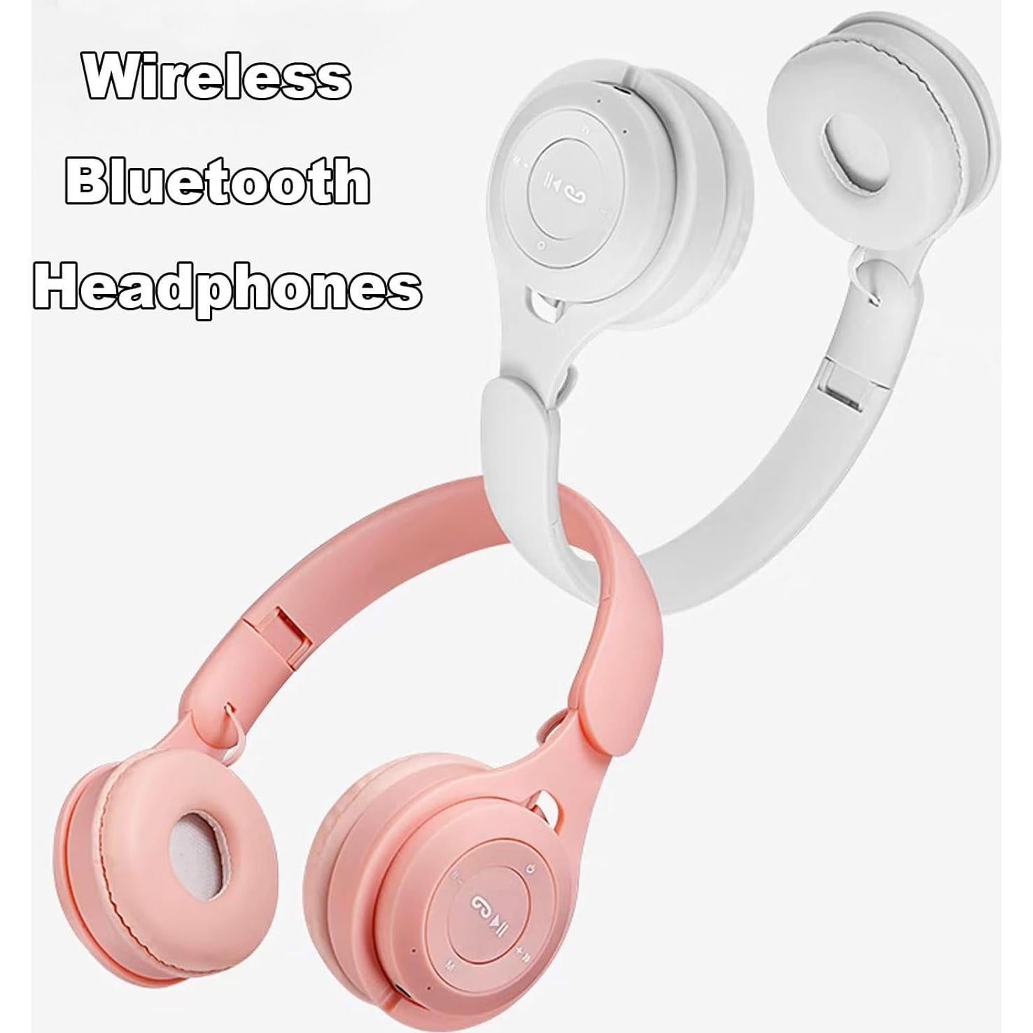 Auriculares Inalámbricos ZGSJ Y08 Rosa con Cancelación de Ruido