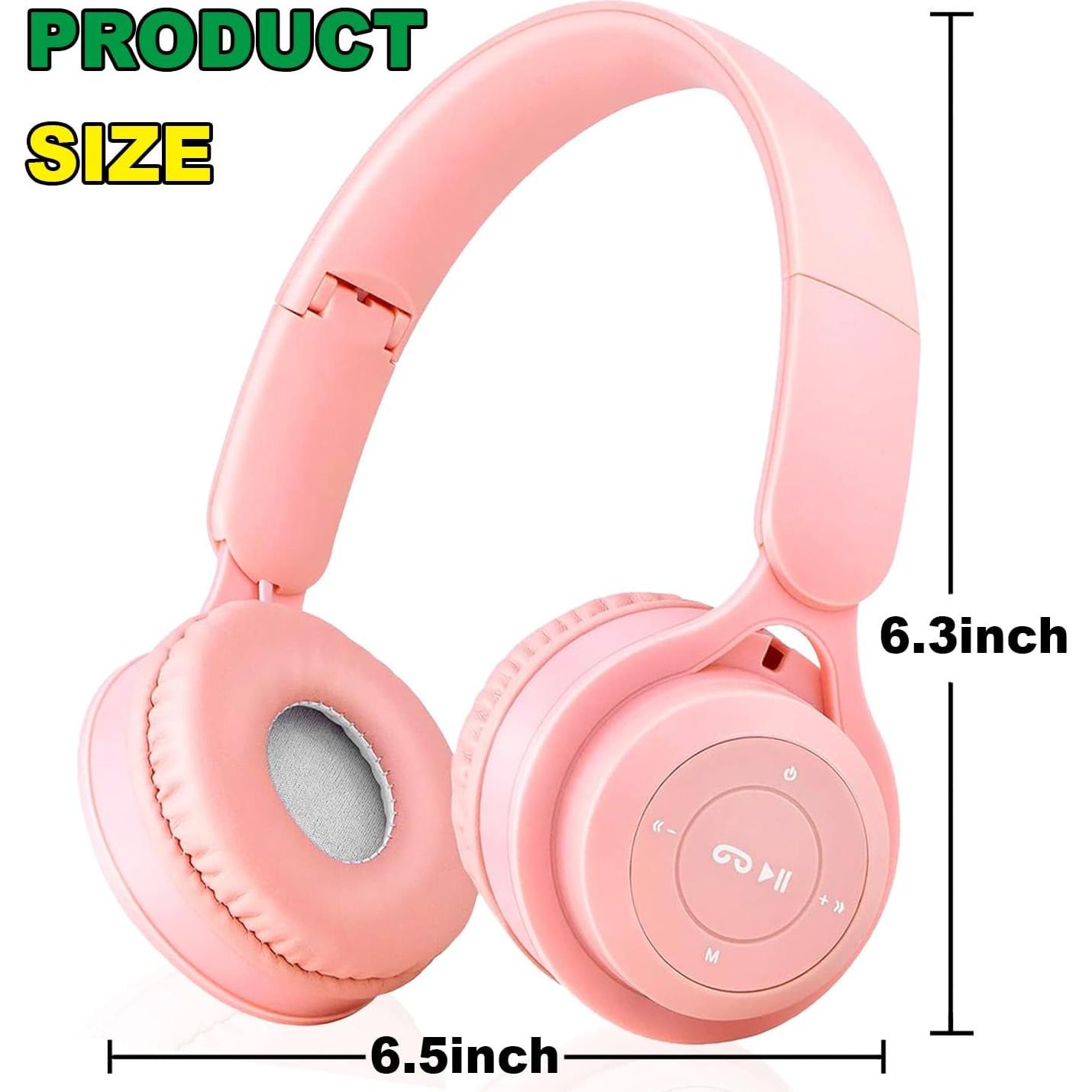 Auriculares Inalámbricos ZGSJ Y08 Rosa con Cancelación de Ruido