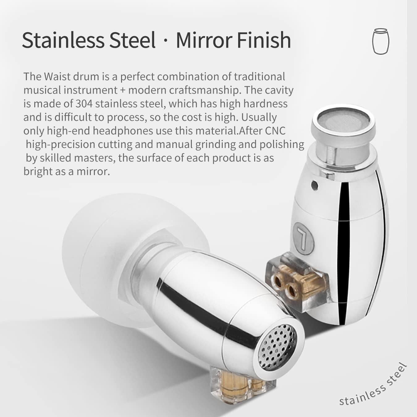 Auriculares In Ear Keephifi HZSOUND Waist Drum 6mm Plata