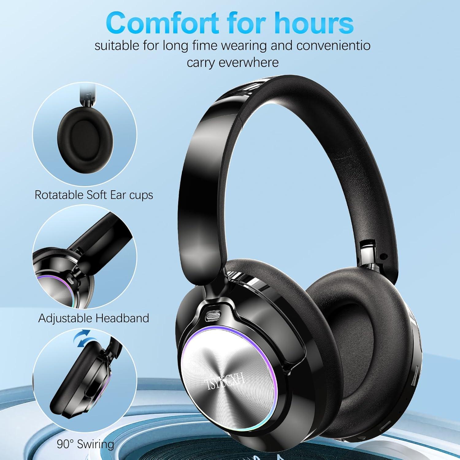 Auriculares Inalámbricos Bluetooth TSYUCXH T20 con ANC 60h