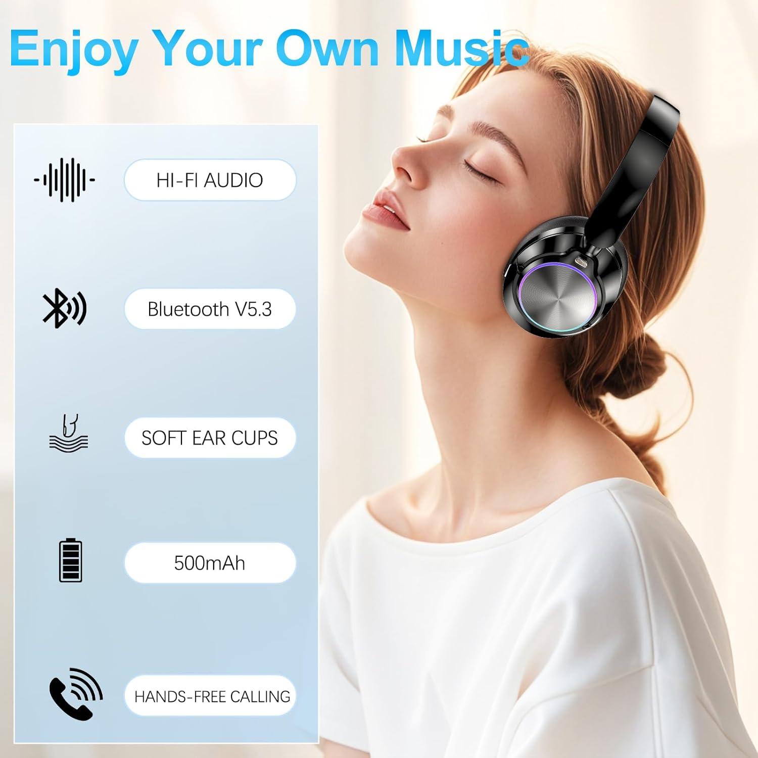 Auriculares Inalámbricos Bluetooth TSYUCXH T20 con ANC 60h