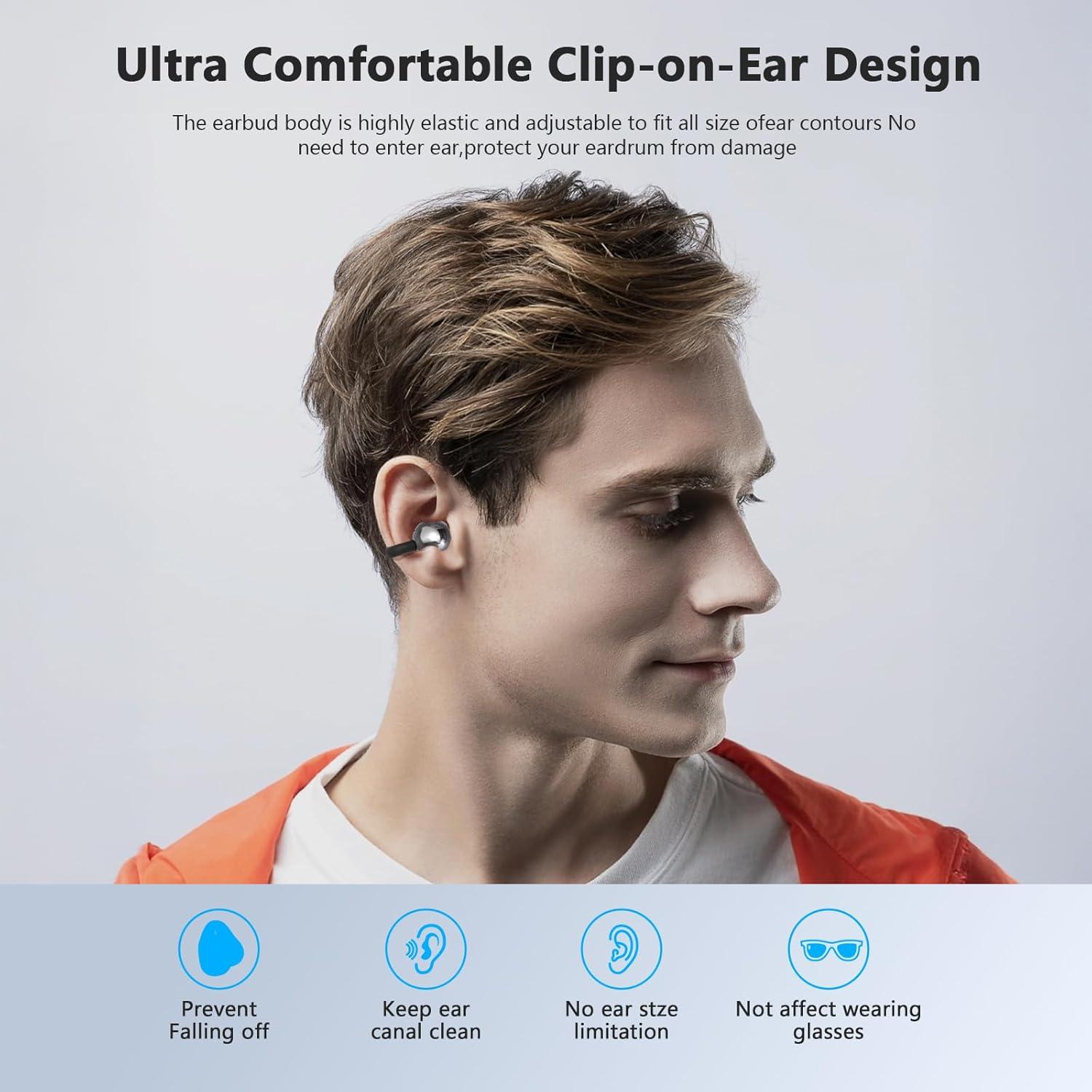 Auriculares Inalámbricos Bluetooth 5.4 TANFESO M100 IPX7 Negro