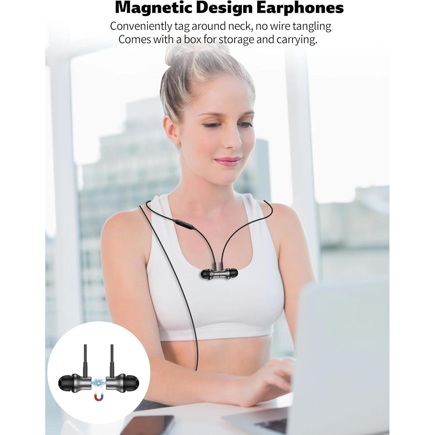 Auriculares con cable 3.5mm TOPAUX 1.8M con micrófono y cancelación