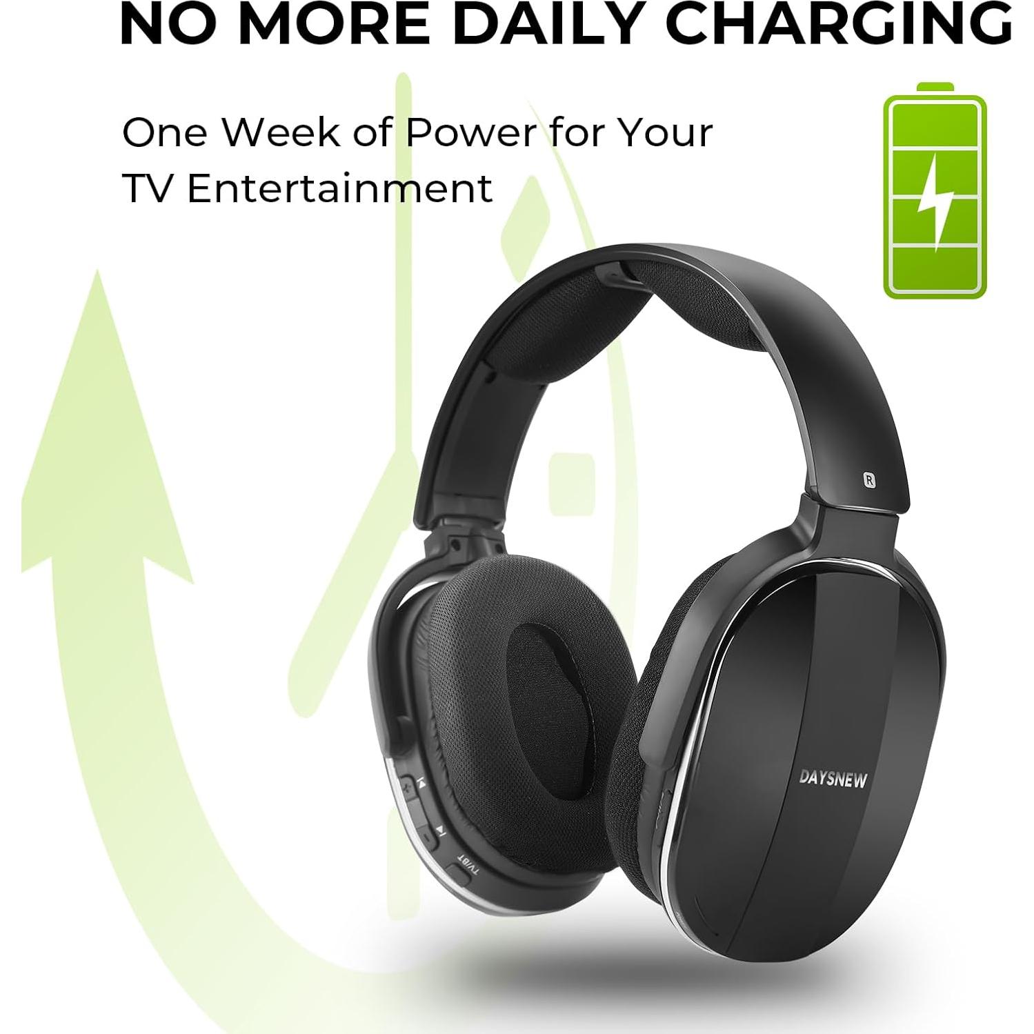 Auriculares Inalámbricos Daysnew DB100 para TV con Base de Carga