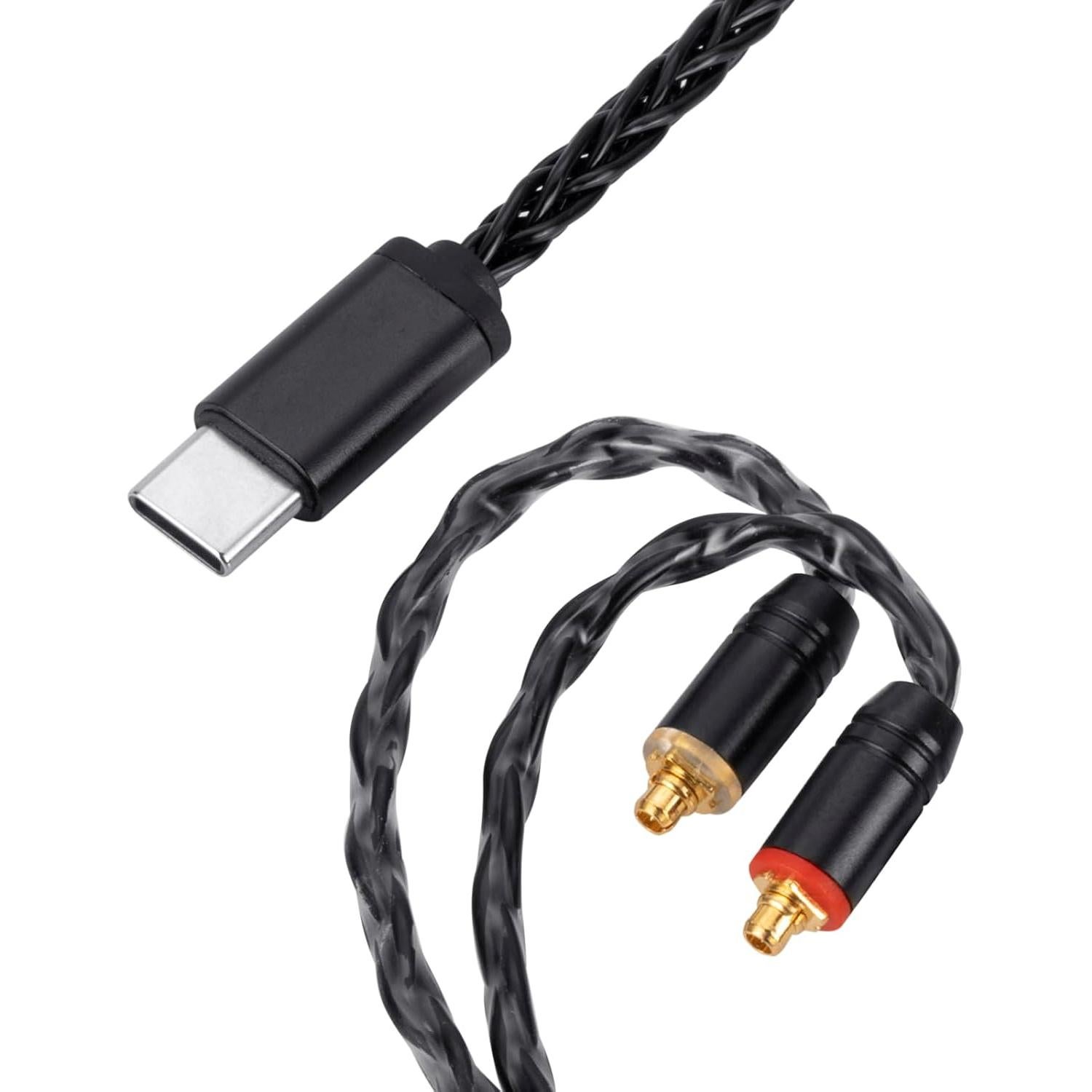 Cable de Auriculares USB-C a Dual MMCX HiFi 1.3m UNCLE LIGHT