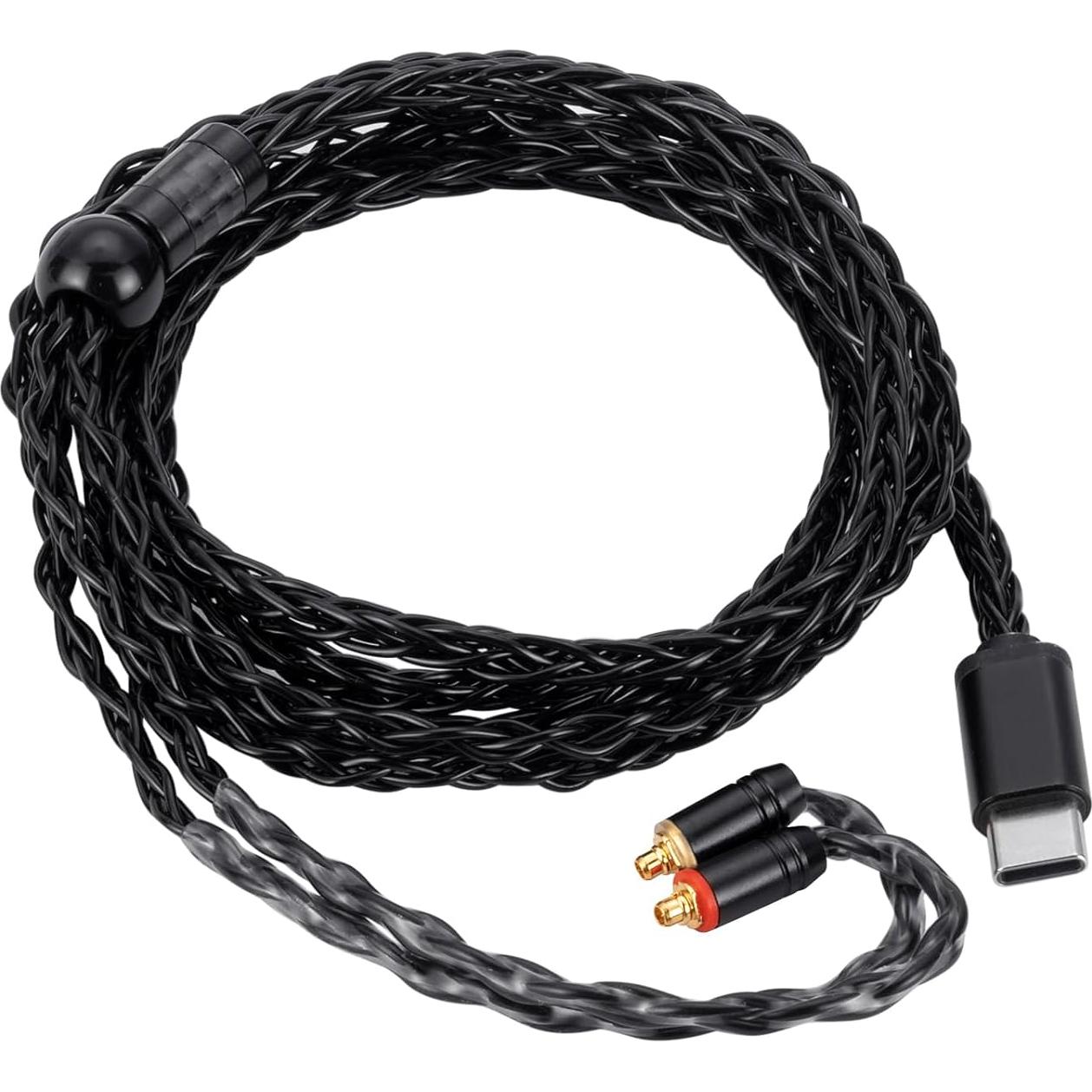 Cable de Auriculares USB-C a Dual MMCX HiFi 1.3m UNCLE LIGHT