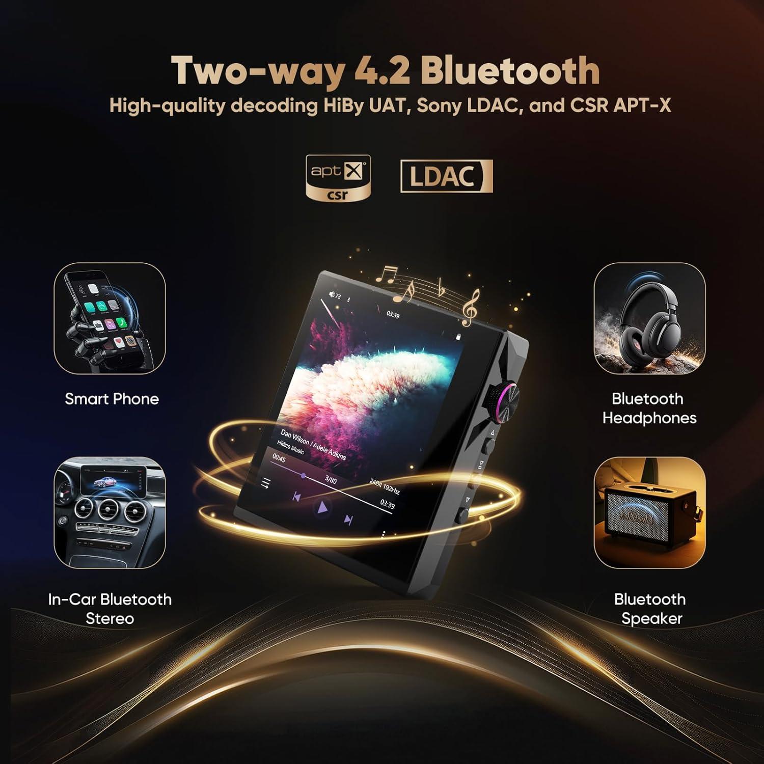 Reproductor MP3 Hidizs AP80 Pro-X Bluetooth DSD256 512GB