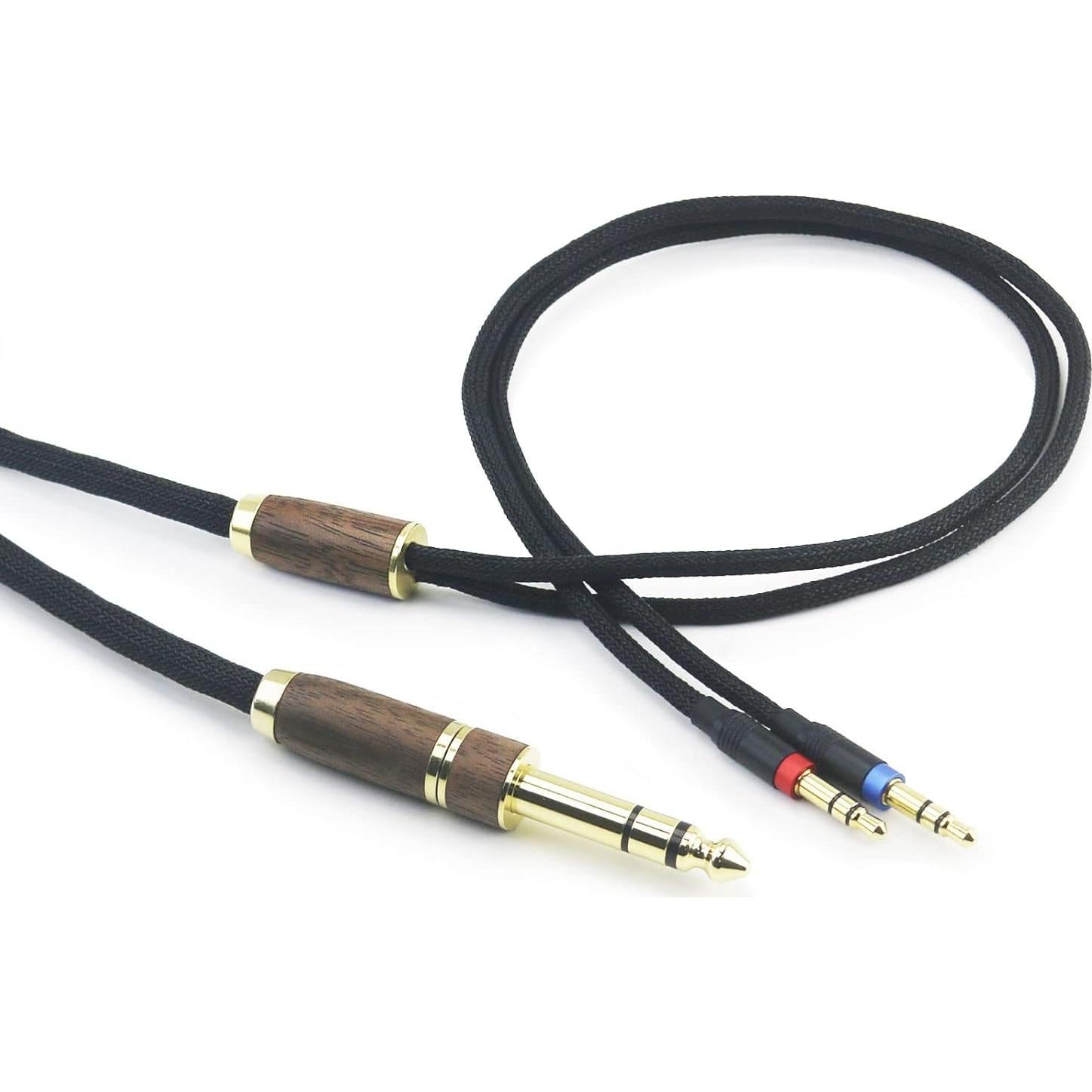 Cable de audio 2m 6N OCC con plata para Hifiman 3.5mm