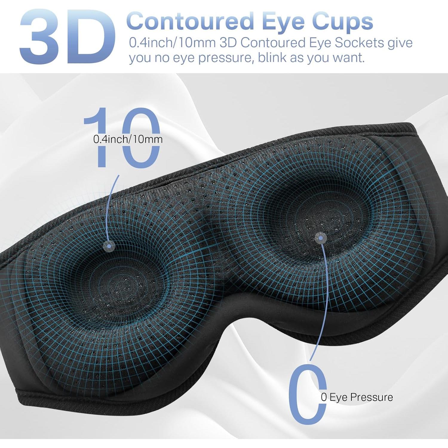 Máscara de Sueño Bluetooth GenXenon 5.2 con Sonidos Relajantes