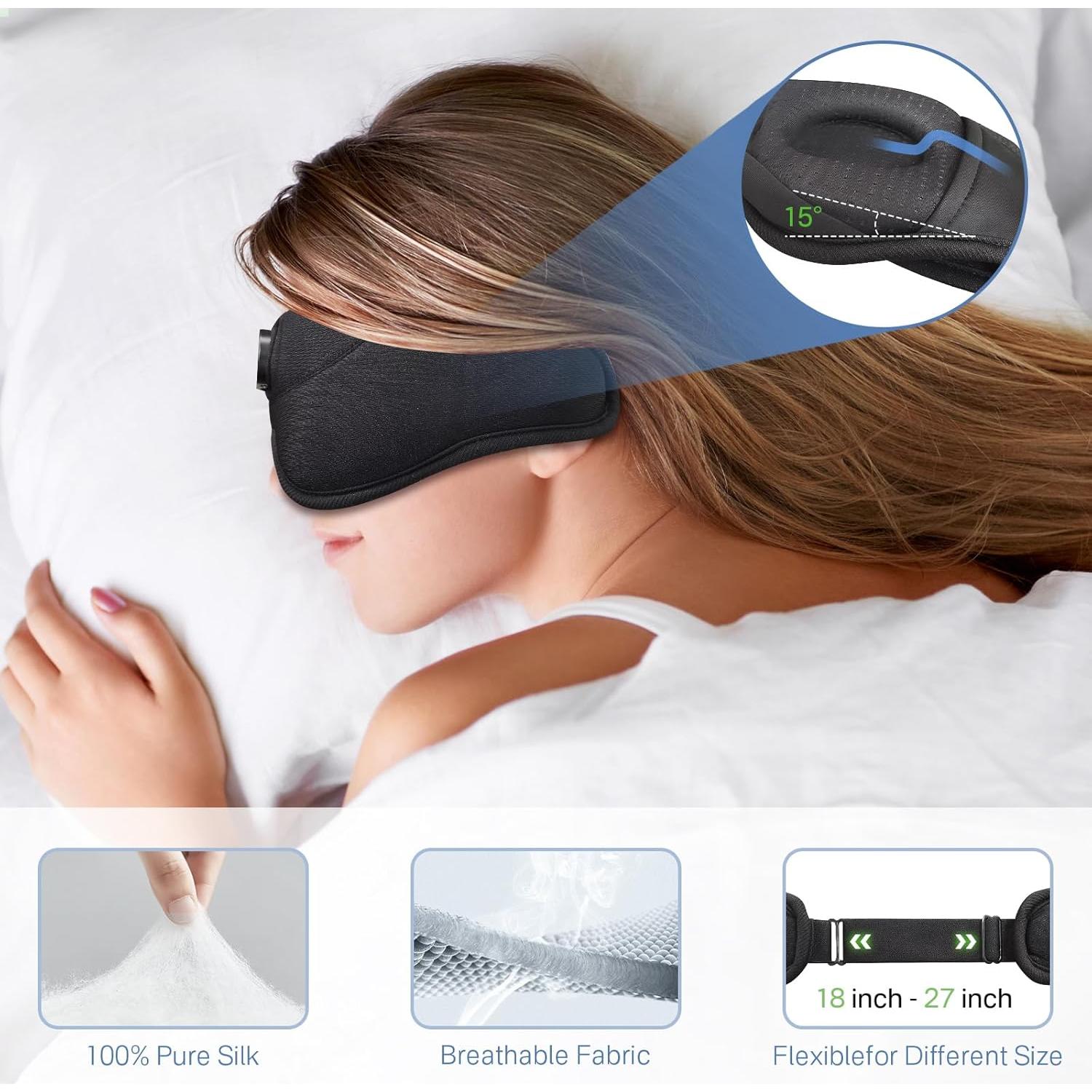 Máscara de Sueño Bluetooth GenXenon 5.2 con Sonidos Relajantes