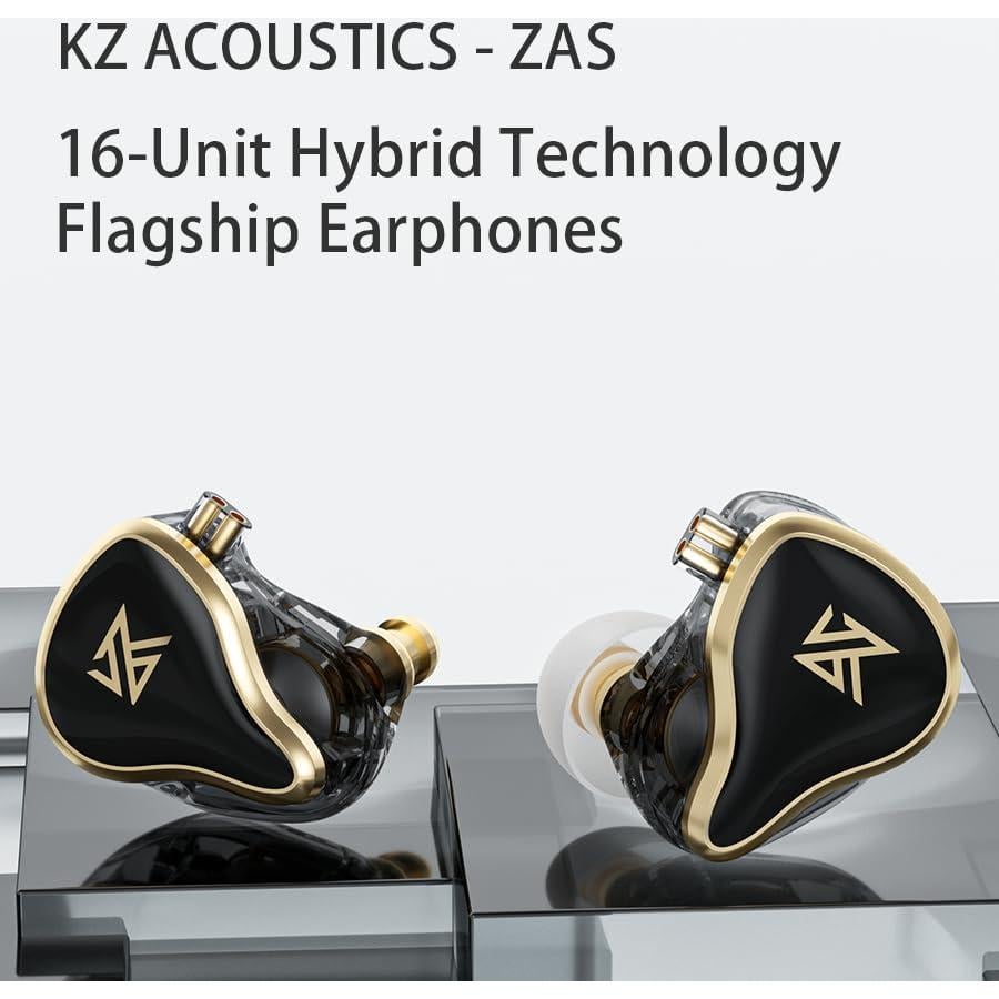 Auriculares KZ ZAS HiFi In-Ear 16 Unidades Blanco