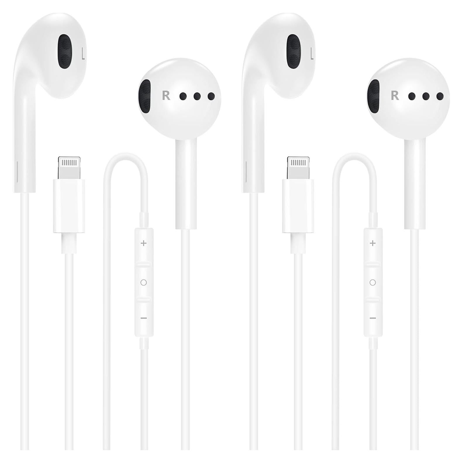 Auriculares con cable Hi-Fi esbeecables para iPhone - 2 Paquetes