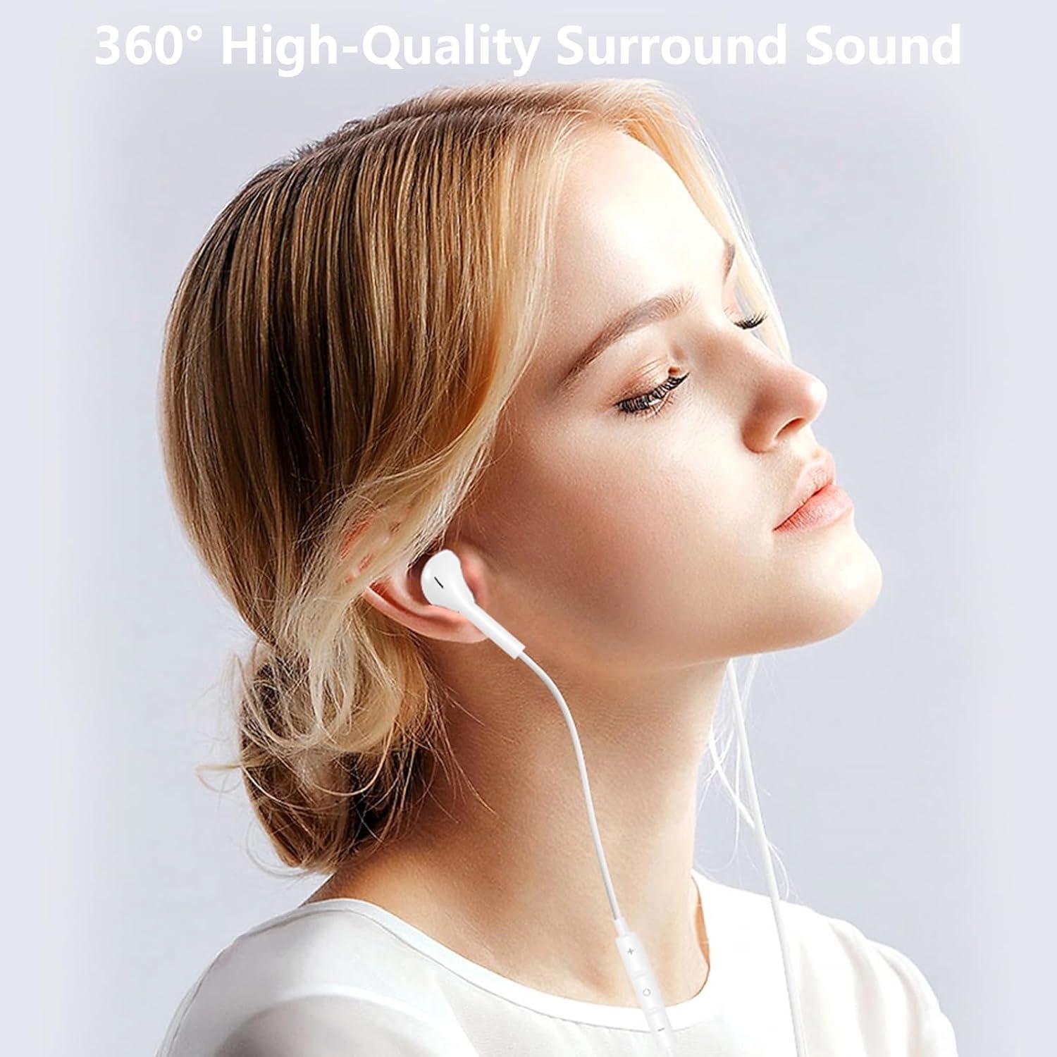 Auriculares con cable Hi-Fi esbeecables para iPhone - 2 Paquetes