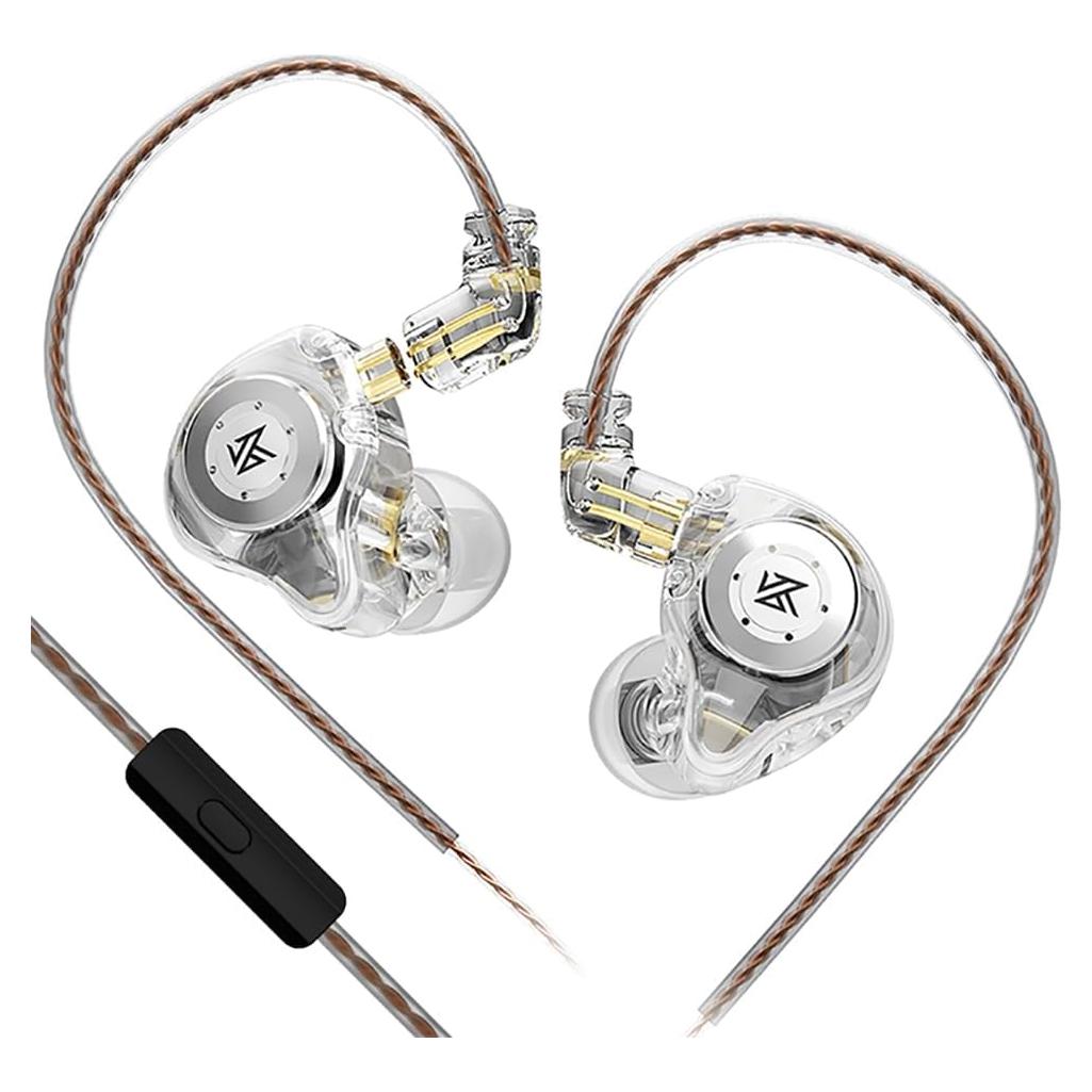 Auriculares KZ EDX PRO HiFi con Micrófono Blanco 10mm