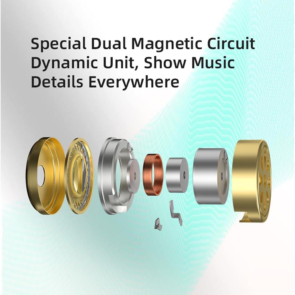 Auriculares KZ EDX PRO HiFi con Micrófono Blanco 10mm