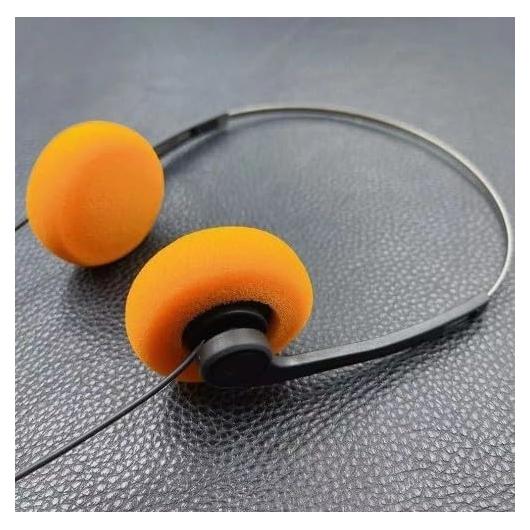 Auriculares Retro Naranja Labriciyon Estéreo Hi-Fi 32g
