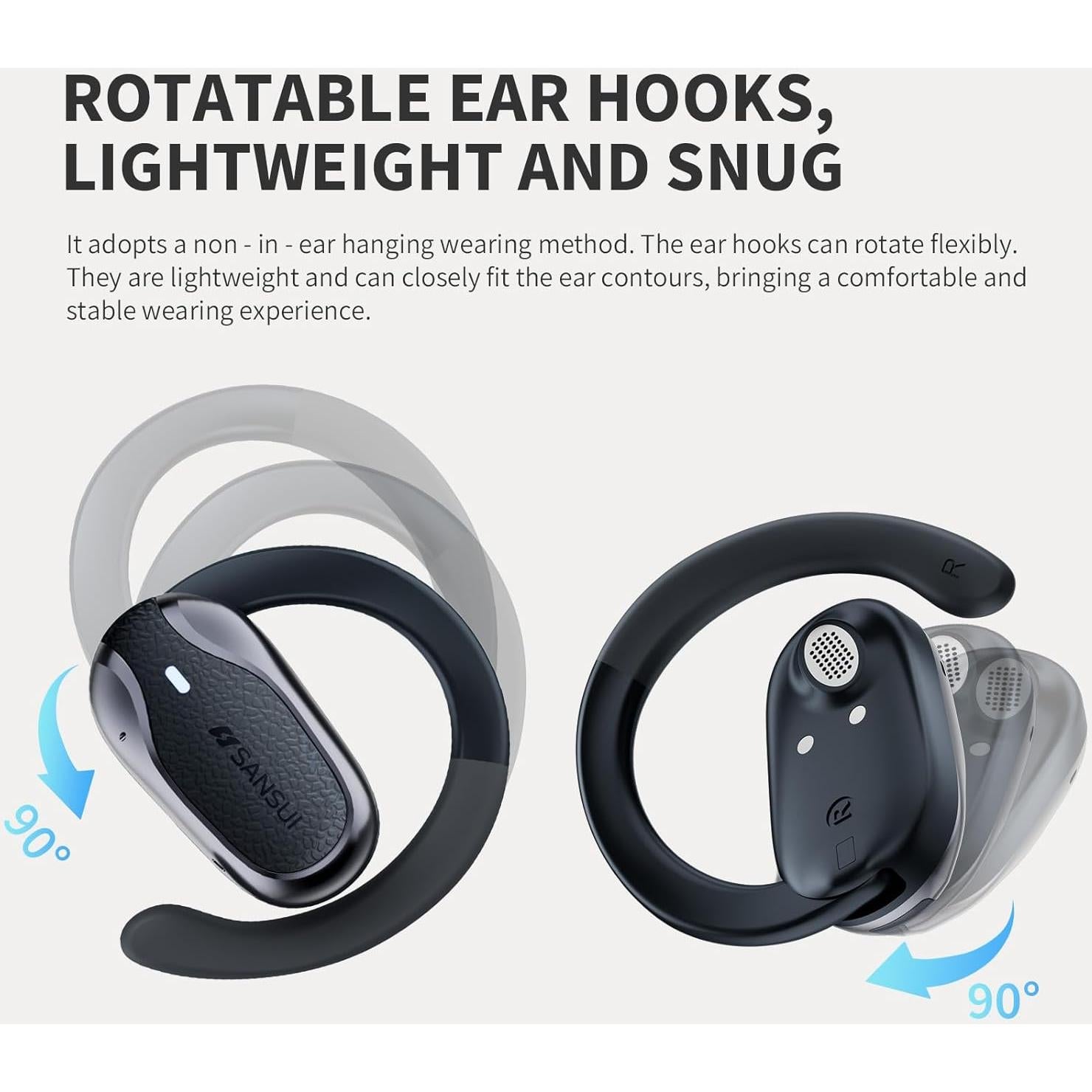 Auriculares inalámbricos SANSUI W65 Bluetooth 5.4 IPX4 30H