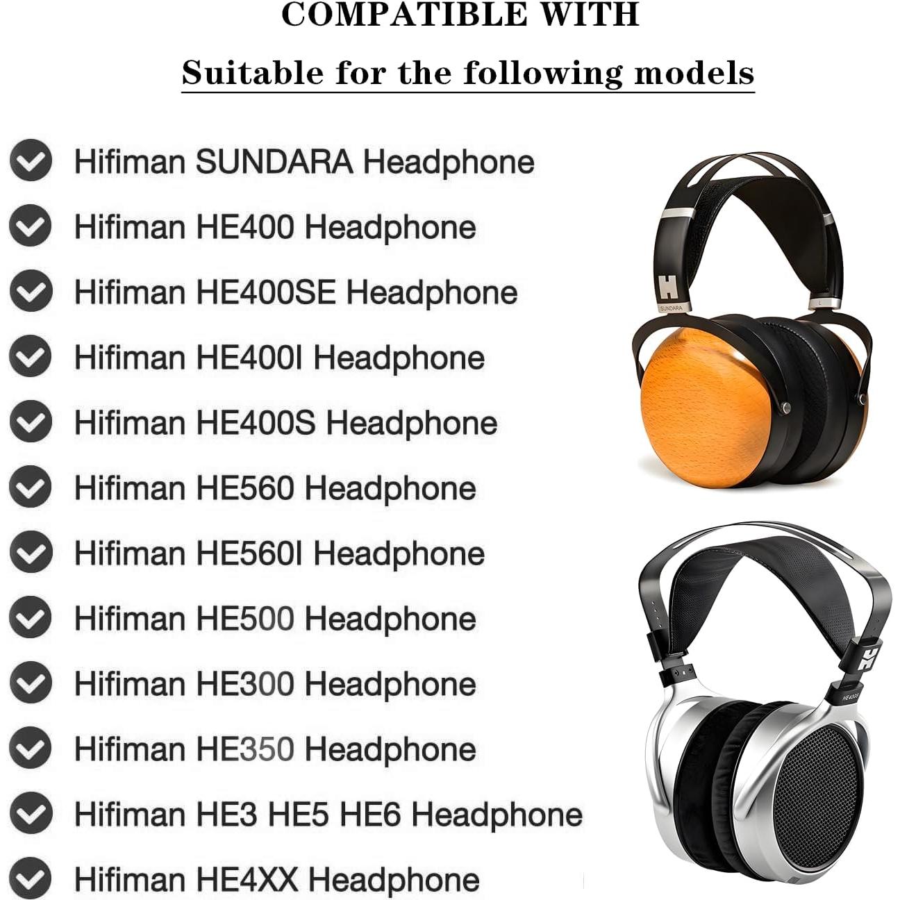 Almohadillas de Reemplazo YunYiYi para Auriculares HiFiMan