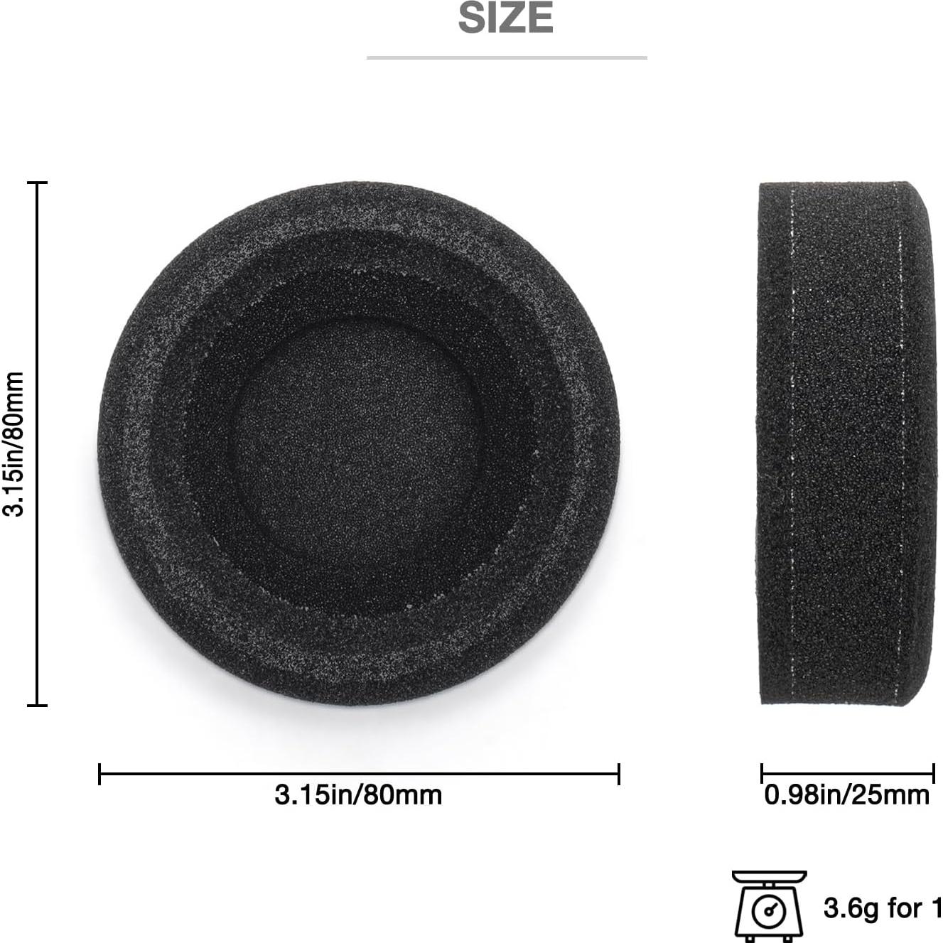 Almohadillas de espuma L Cush Voarmaks para auriculares Grado