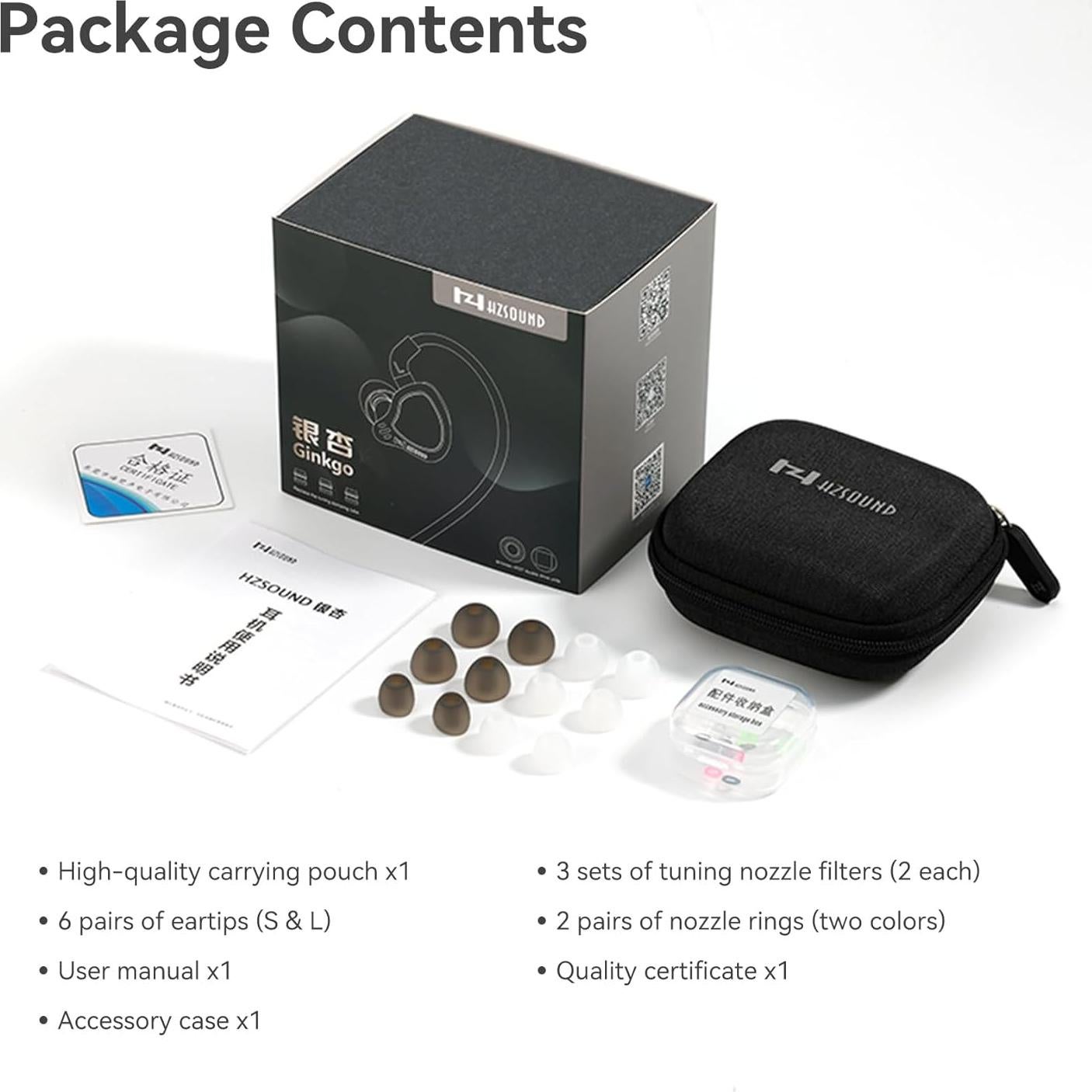 Auriculares In-Ear HZSOUND GINKGO HiFi 10mm Doble Controlador